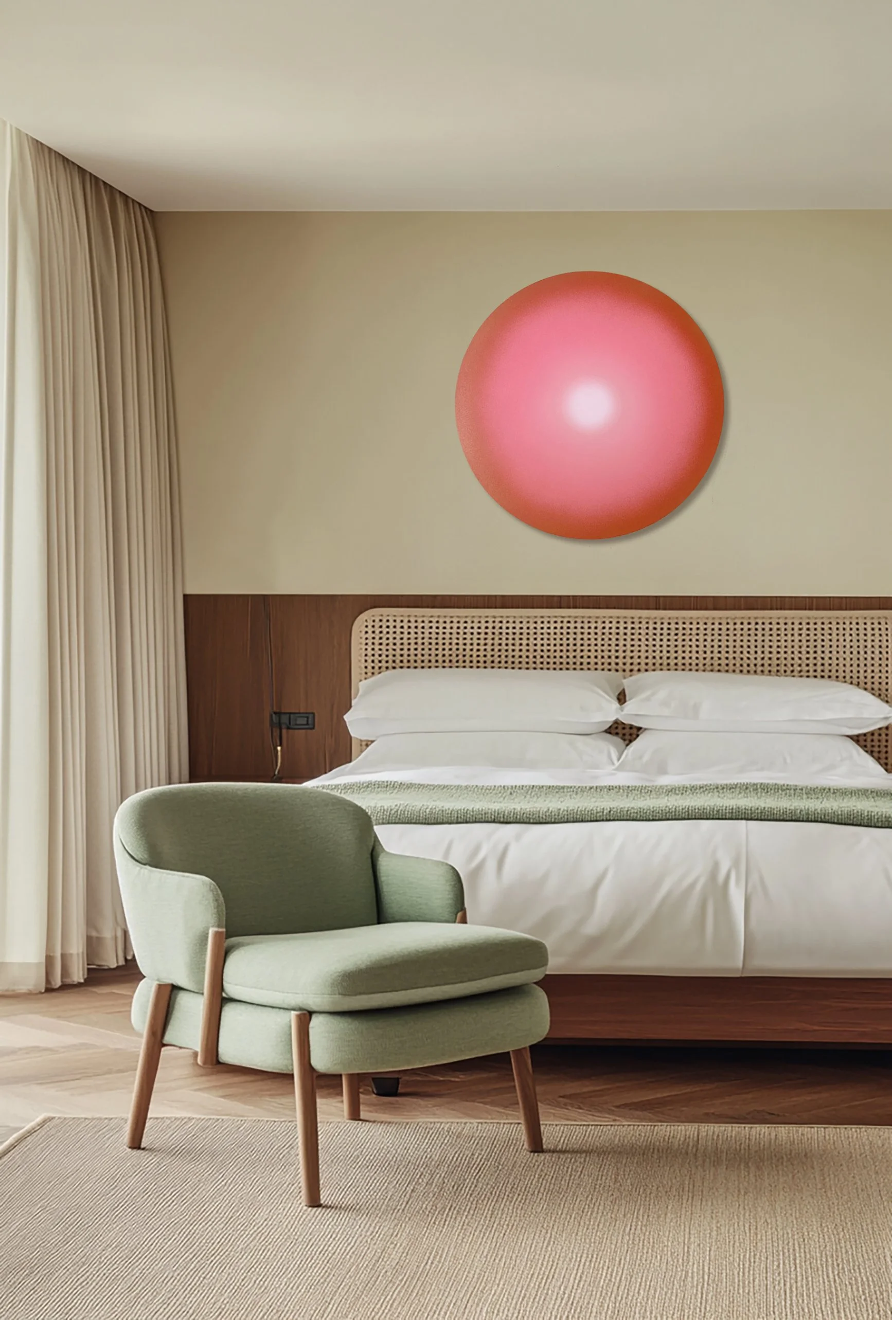 Soft Dot  CORAL   60 cm