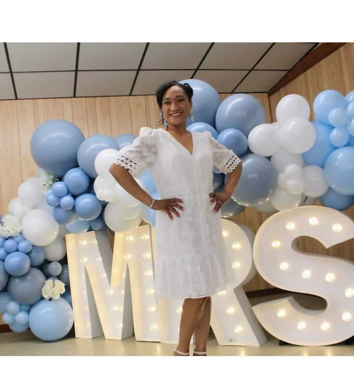 Bridal Beauty! 🤍🩵

If you have a Bridal Shower coming up, let everyone know it&rsquo;s your time to shine by lighting up MRS! 
Mrs. Moses has already tied the knot, see our past posts for their gorgeous wedding! We just couldn&rsquo;t miss the chan