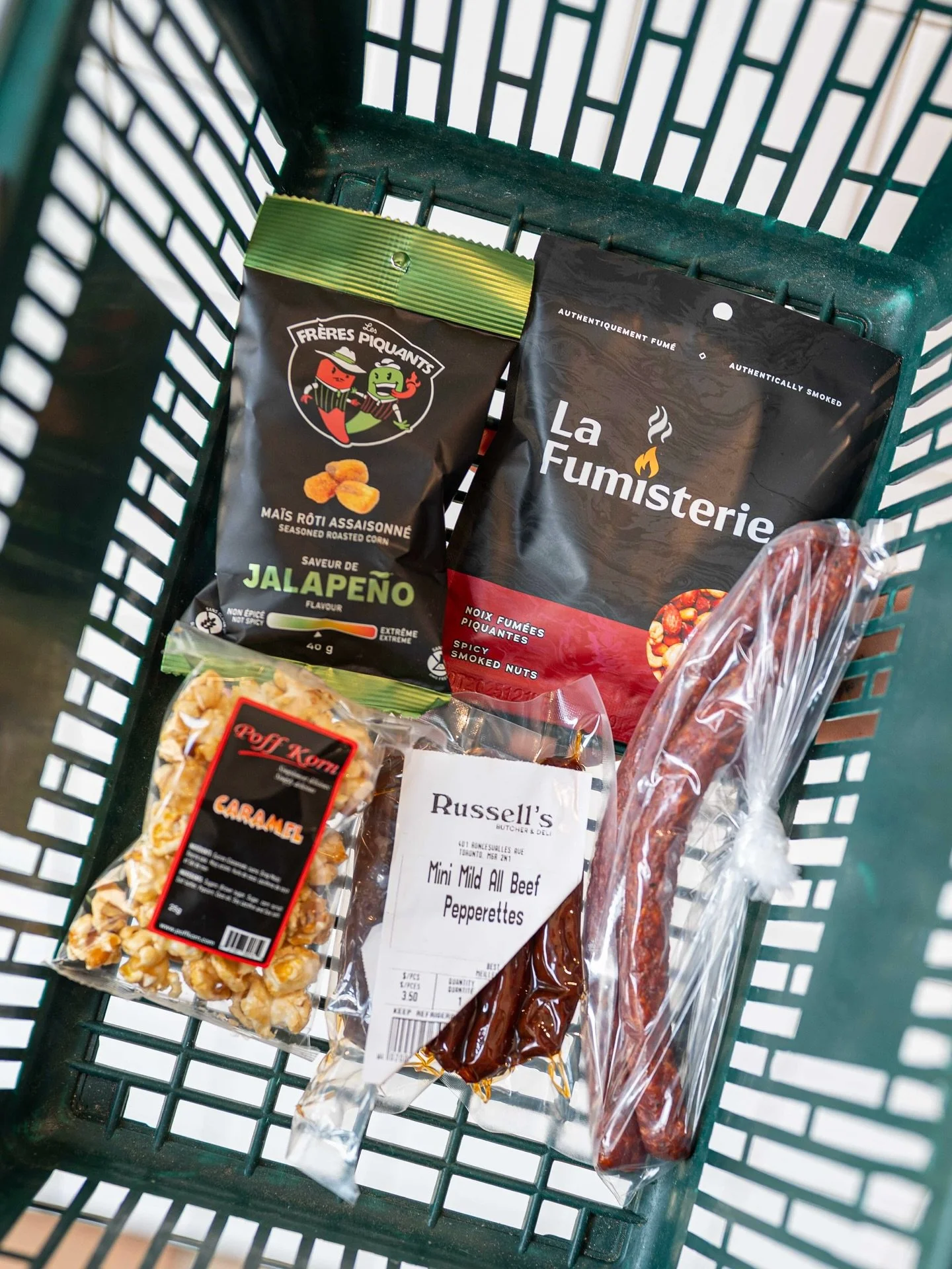 ⚾ Game day calls for snacks that hit it out of the park!

From Russell&rsquo;s mini mild all-beef pepperettes to jalape&ntilde;o roasted corn, caramel puffed corn, and La Fumisterie smoked nuts &mdash; this lineup&rsquo;s ready for the @bluejays 

Gr