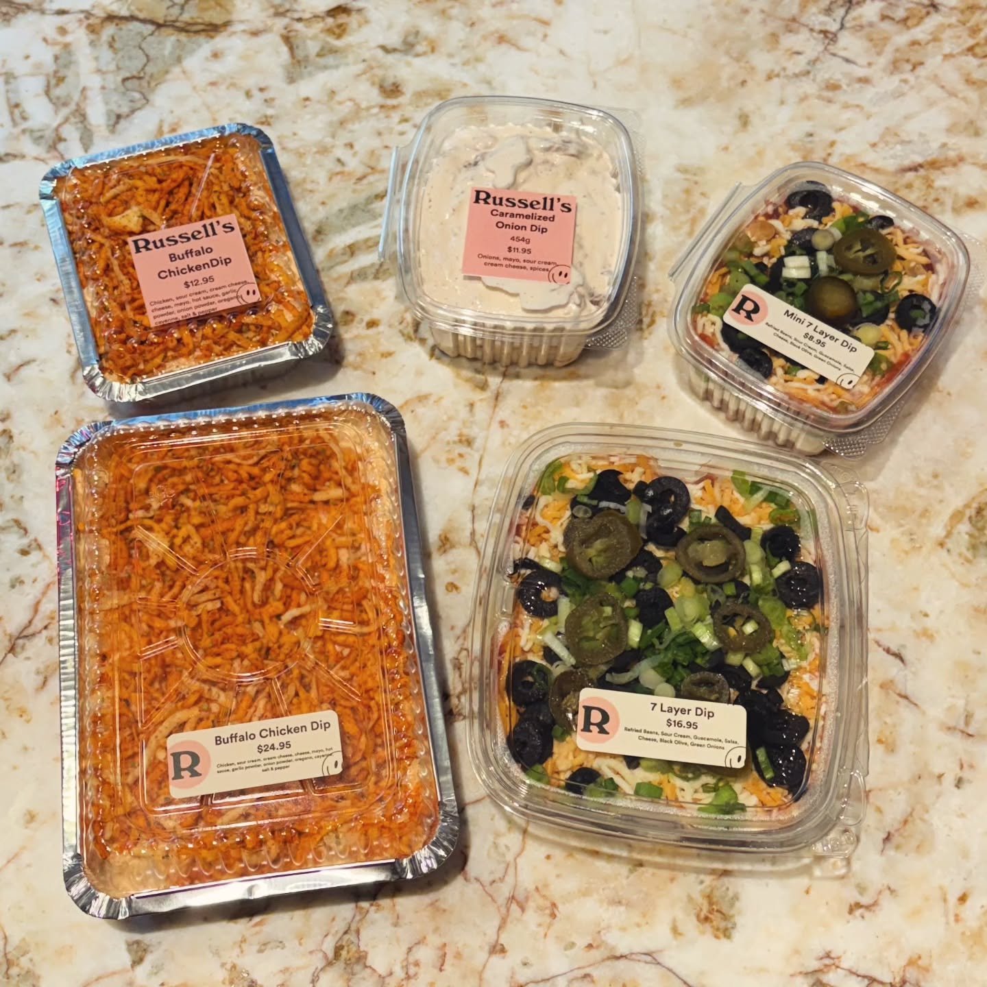 4 days to go!!🏟
The countdown to Superbowl Sunday begins now! 🏈 

1️⃣ Buffalo Chicken Dip (Mini &amp; Large) 
2️⃣ 7 Layer Dip (Mini &amp; Large) 
3️⃣ Caramelized Onion Dip 

📍Available in-store. 

#roncesvalles #superbowl #7layerdip #toronto #butc