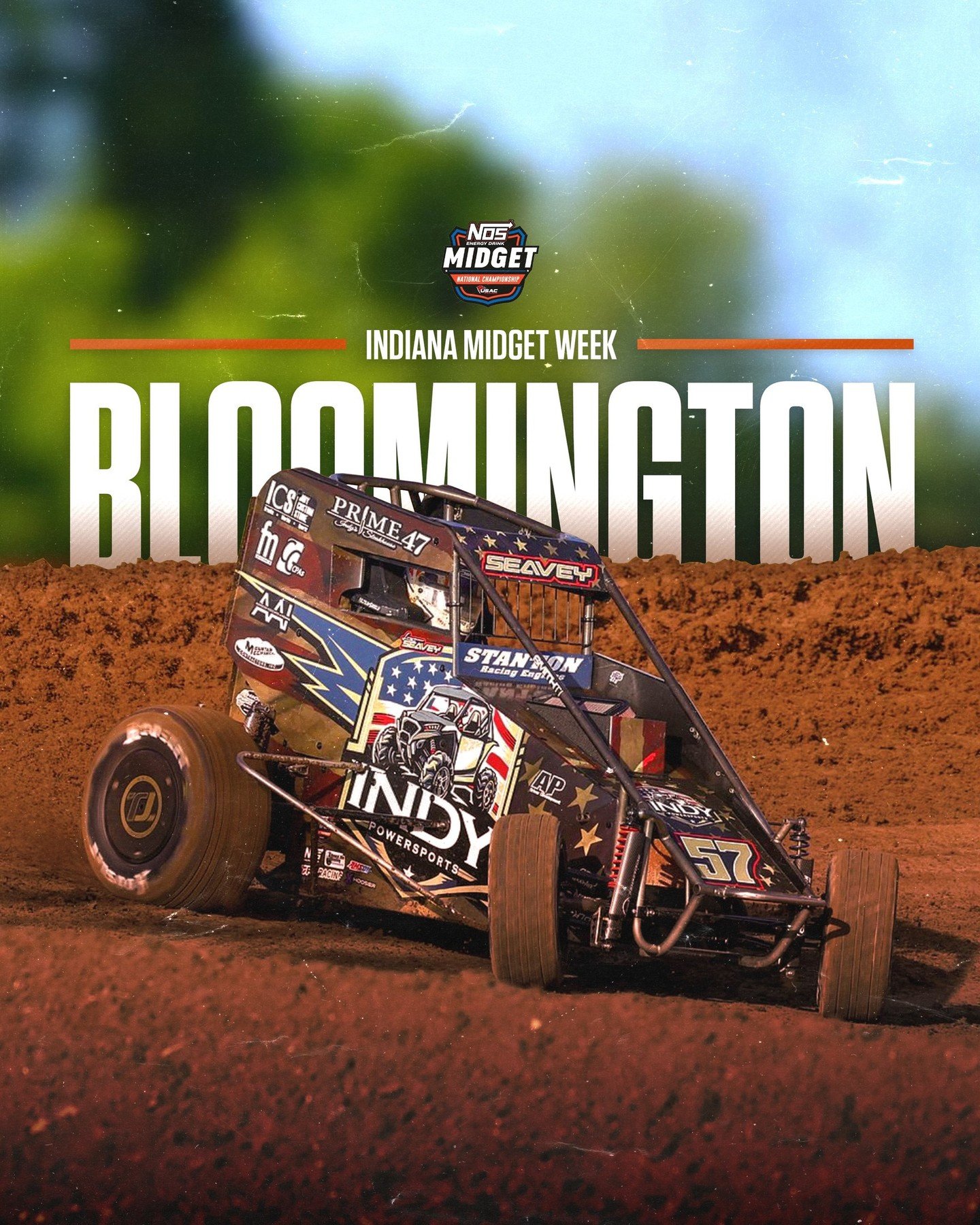 After rain got the best of racing last night, Indiana Midget Week is back in action tonight at Bloomington Speedway! Come see the Abacus crew and Logan Seavey at the track or catch all the action on FloRacing!