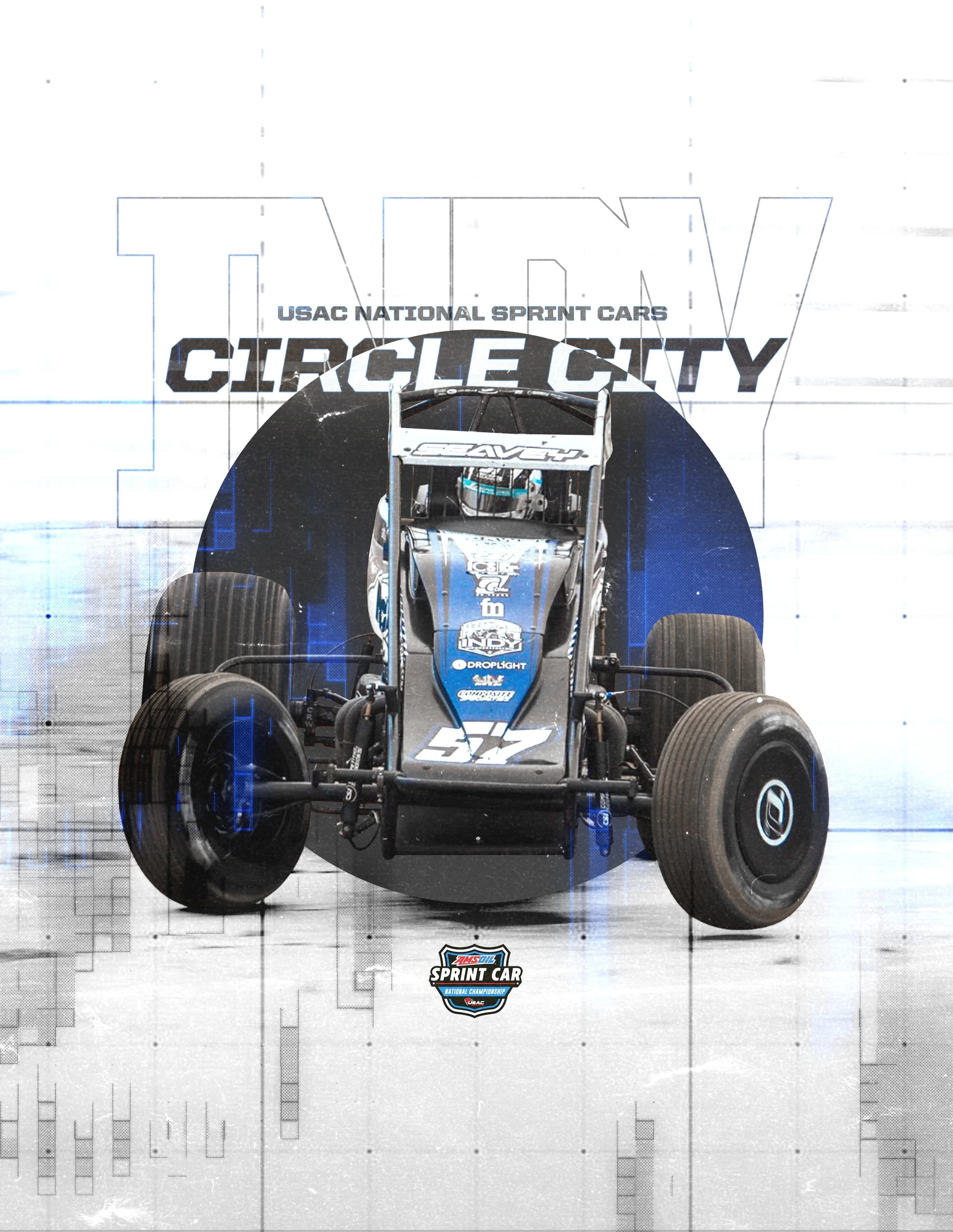 RACE. DAY. CIRCLE. CITY.