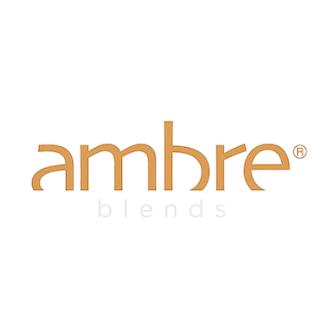 Text spelling 'amble' in 3D brown letters with a black background.