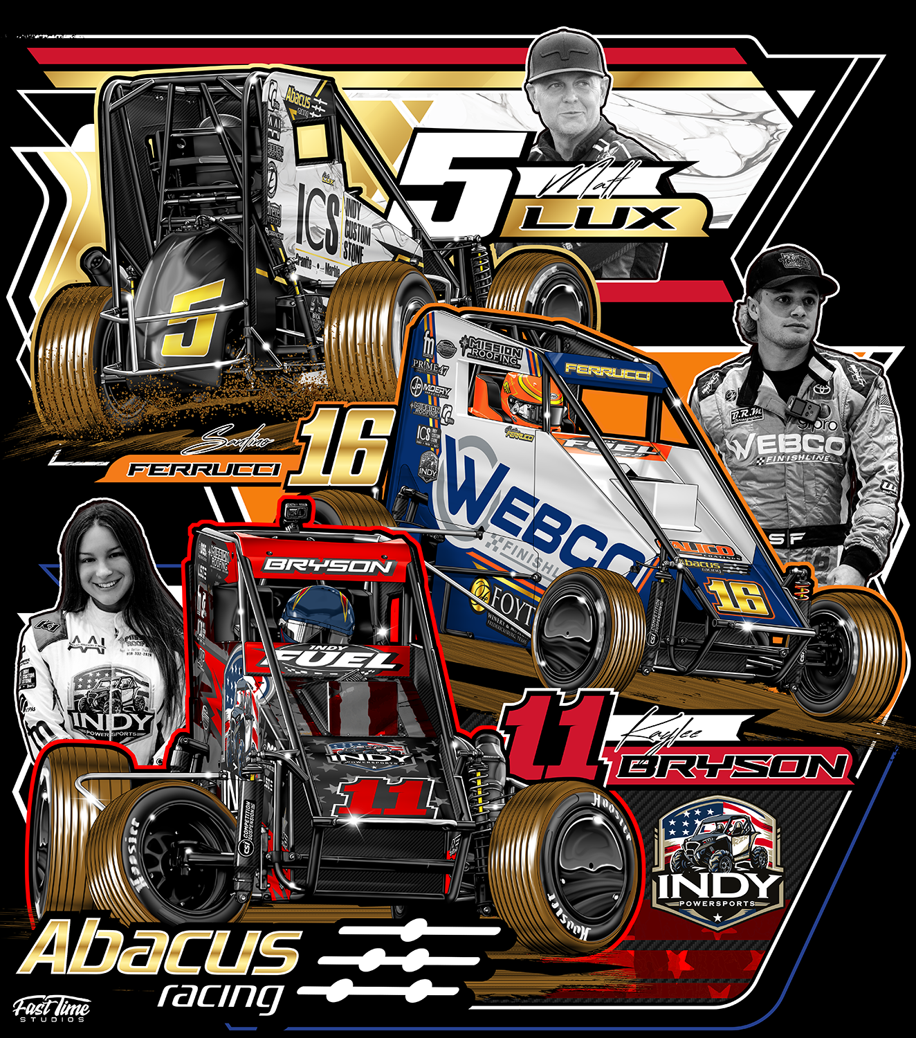 Team Chili Bowl Hoodies — Abacus Racing