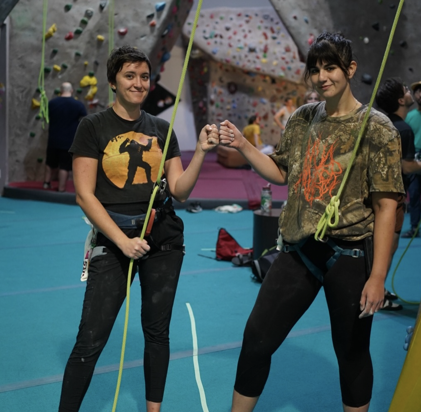 Monthly social meetups for women, gender non-conforming folks, and the LGBTQIA+ community indoor rock climbing gym in Houston, Texas