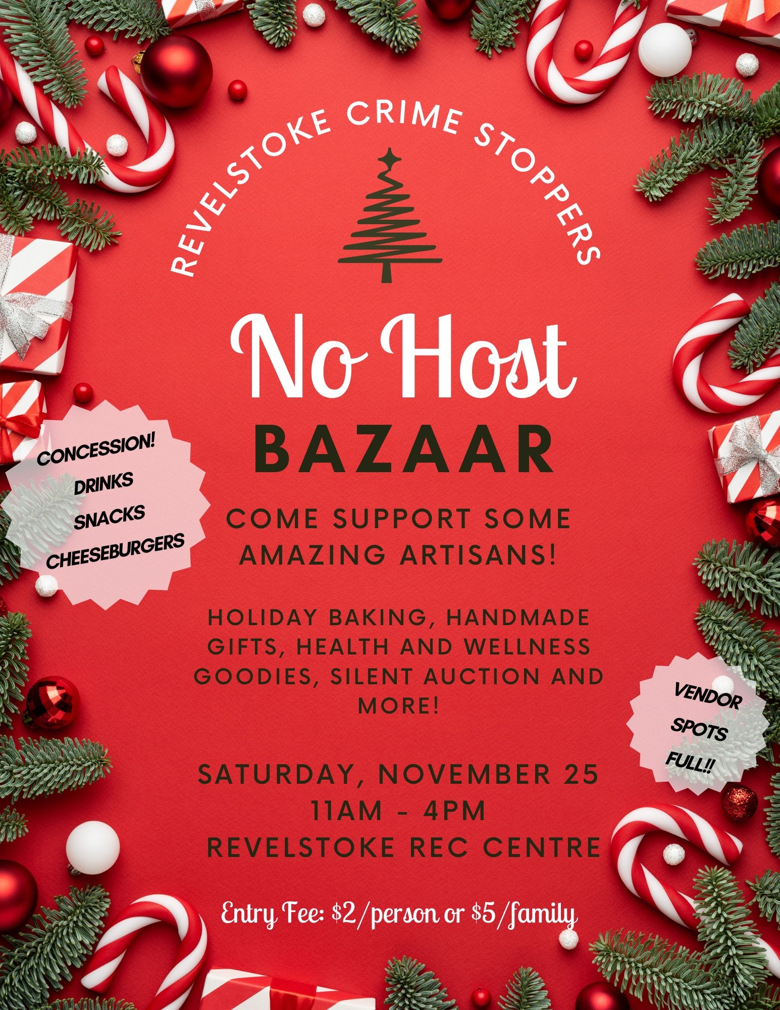 Revelstoke Crime-stoppers No Host Bazaar