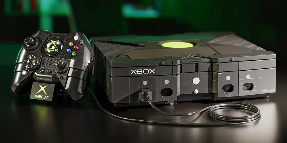 Mattel has announced a massive 1:1 scale building brick recreation of the original Xbox console