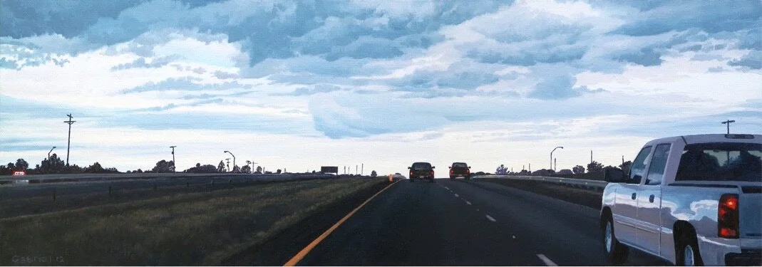 Westward 1 20" x 7" 2012 private collection Fort Worth Texas