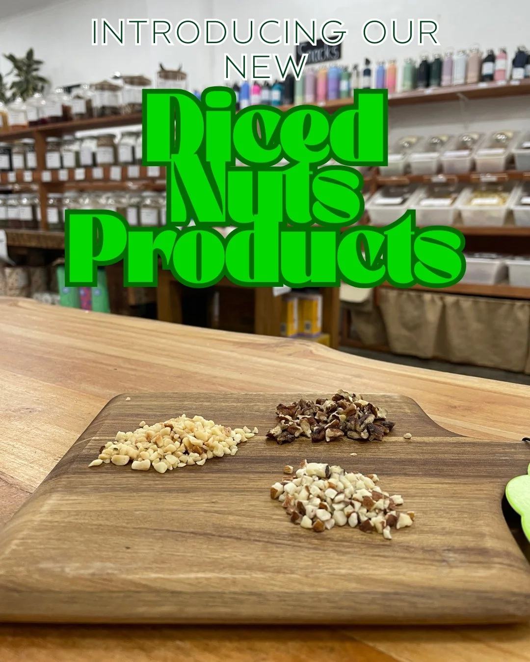 Get ready to go nuts! Our new diced hazelnuts, almonds, and pecans are here to elevate your snacks, bakes, and bowls. They're crunchy, full of flavour and super versatile&mdash;small pieces, BIG impact!#thehubbulkandbare #thehubfairfield #melbournebu