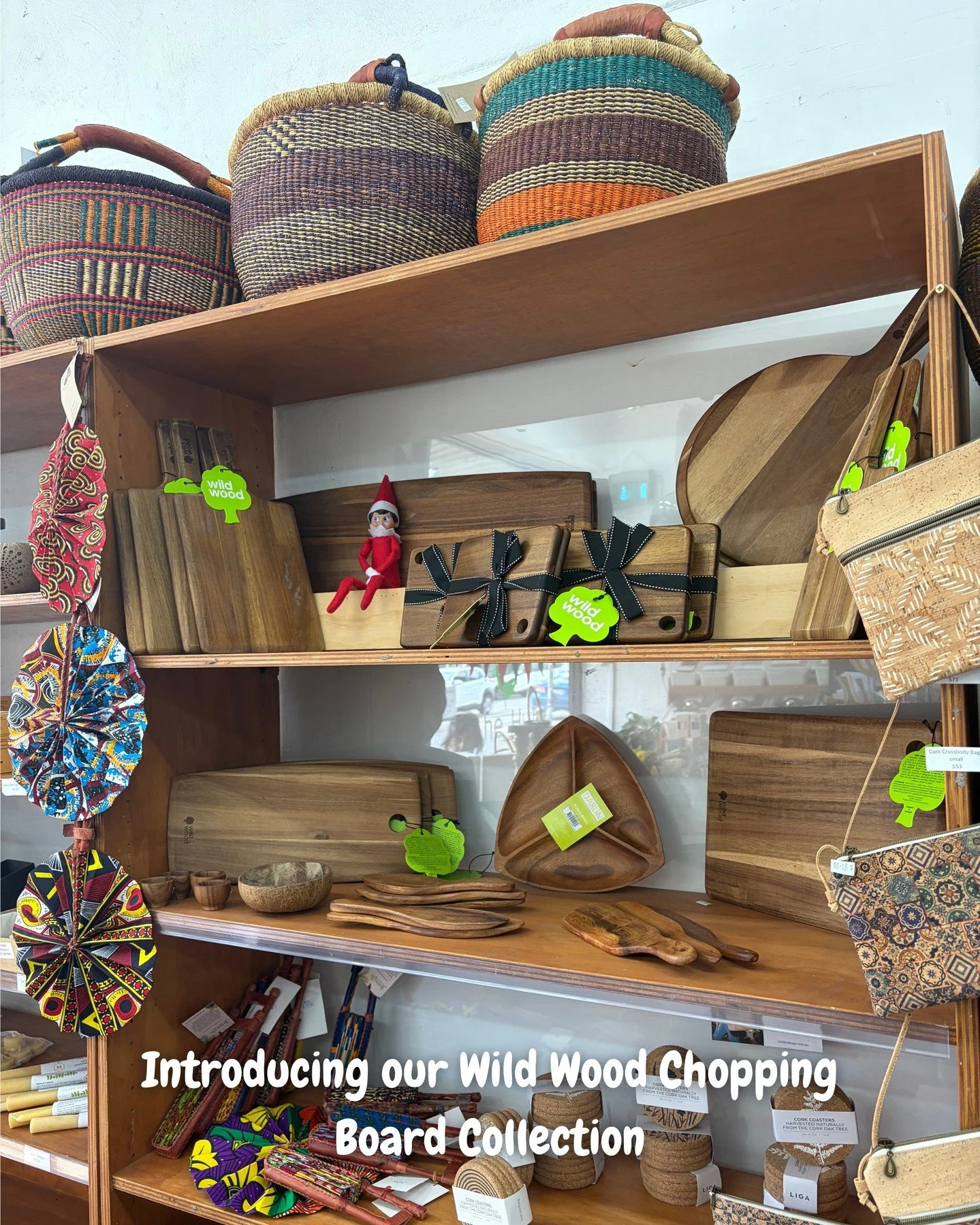 Let The Hub's Head Elf show off our wonderful, sustainably sourced wooden chopping boards. Not only are they stylish, they are also perfectly sized and shaped to fit any need.
Come get yours now at The Hub.
 #thehubbulkandbare #thehubfairfield #melbo