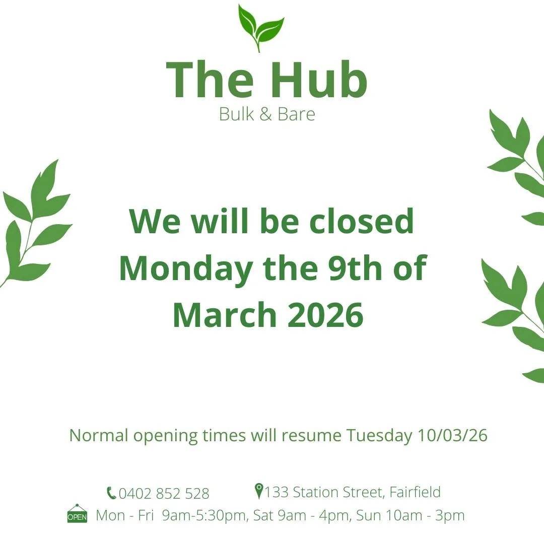 #thehubbulkandbare #thehubfairfield #melbournebulkfoodstore #bulkfoodstore