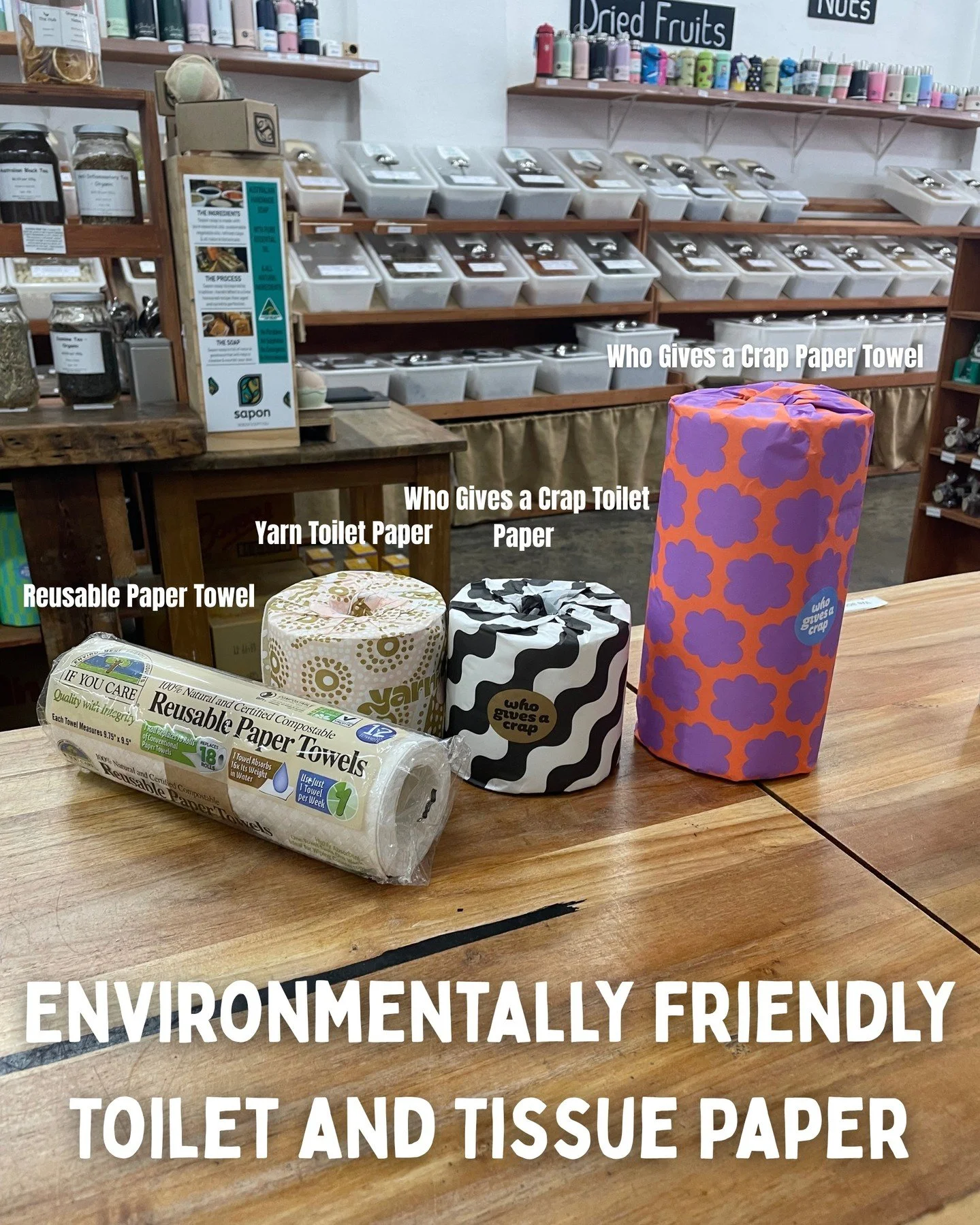 Looking for an Eco-Friendly Solution to your Toilet Paper, Paper Towel and Tissues? Well we have the answer! 
Come into The Hub today to get your hands on Yarn, an Australian Indigenous-owned company that produces 100% recycled toilet paper, with 50%
