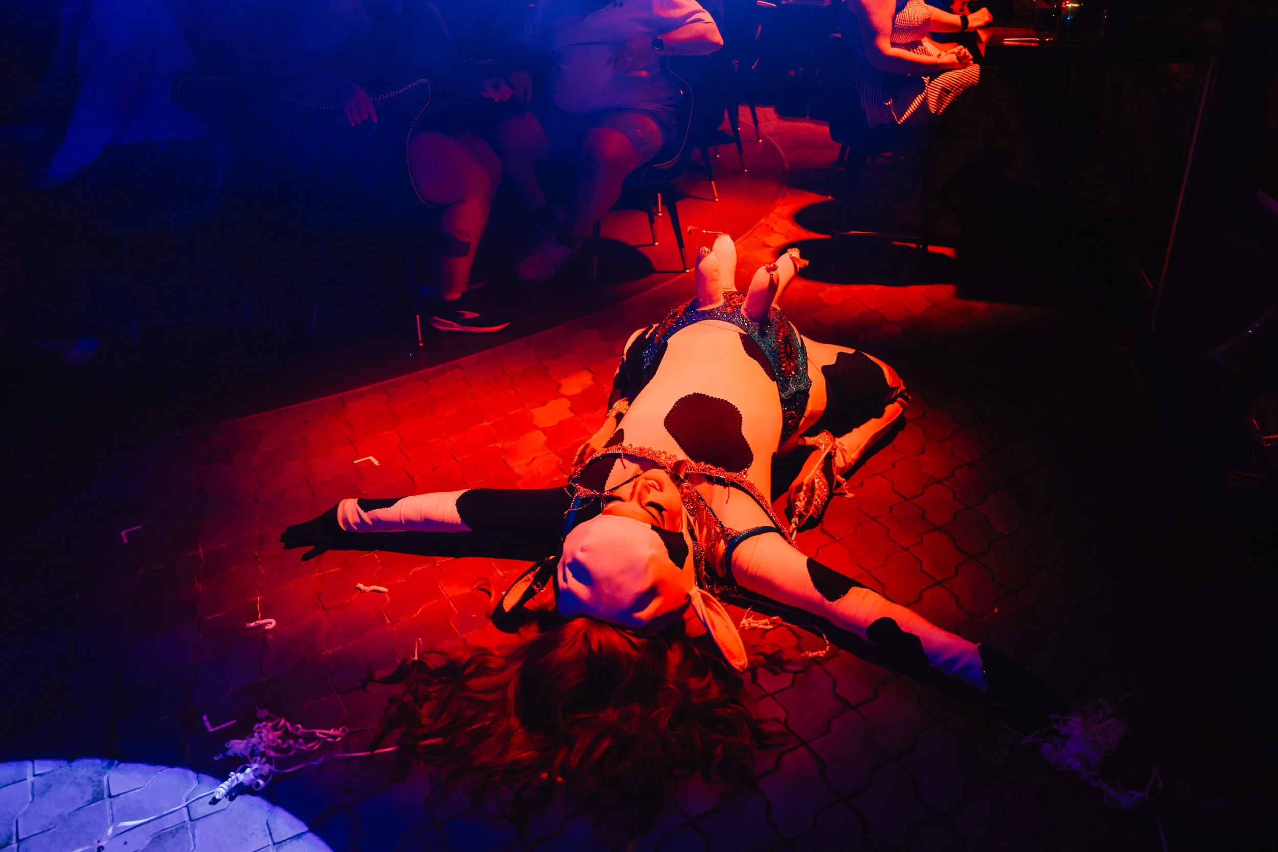 MooNaysha, a drag queen, performs during "The Party" at Superfrico inside of the Cosmopolitan Sunday, July 13, 2025, in Las Vegas.