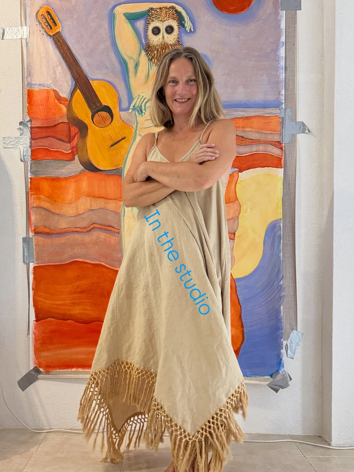 This summer I worked  in a basement in preparation for the solo exhibition at Art Athina 2025. It was hot!