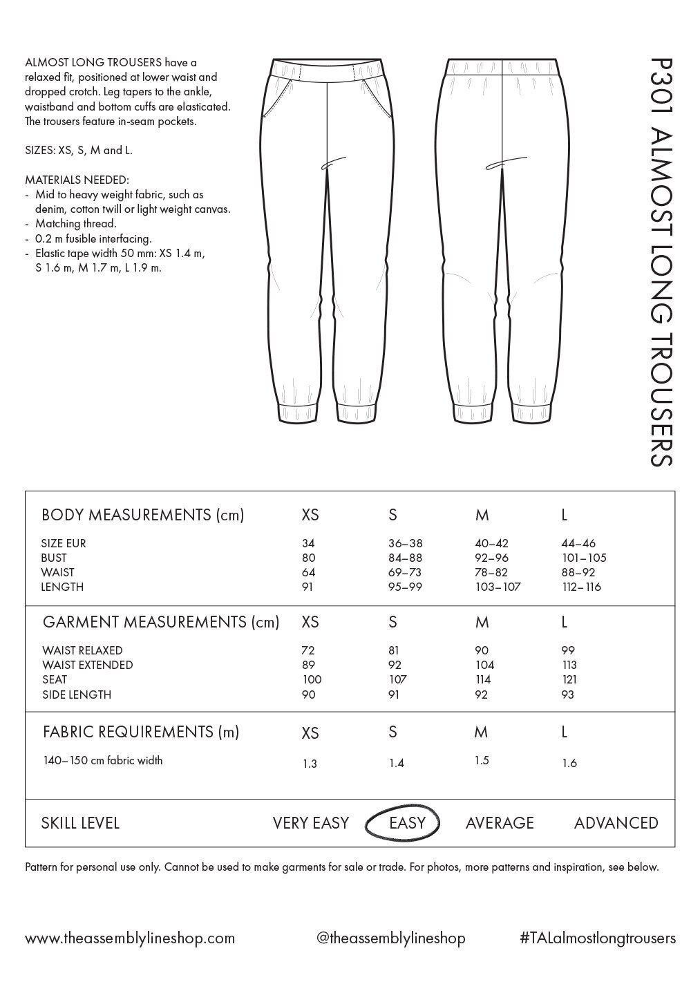 Pleated Trouser Pattern Digital PDF Women's Pleated - Etsy UK