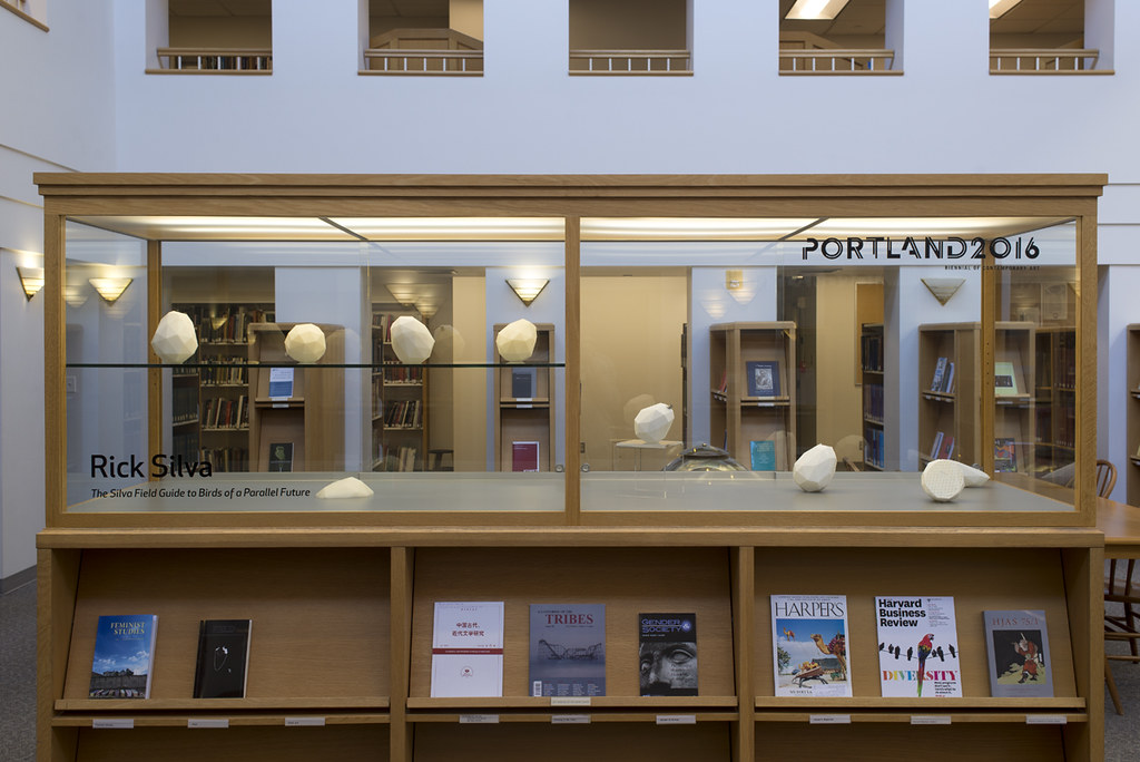   Rick Silva  exhibited at Cooley Gallery Case Works Program, Reed College Library, Portland 