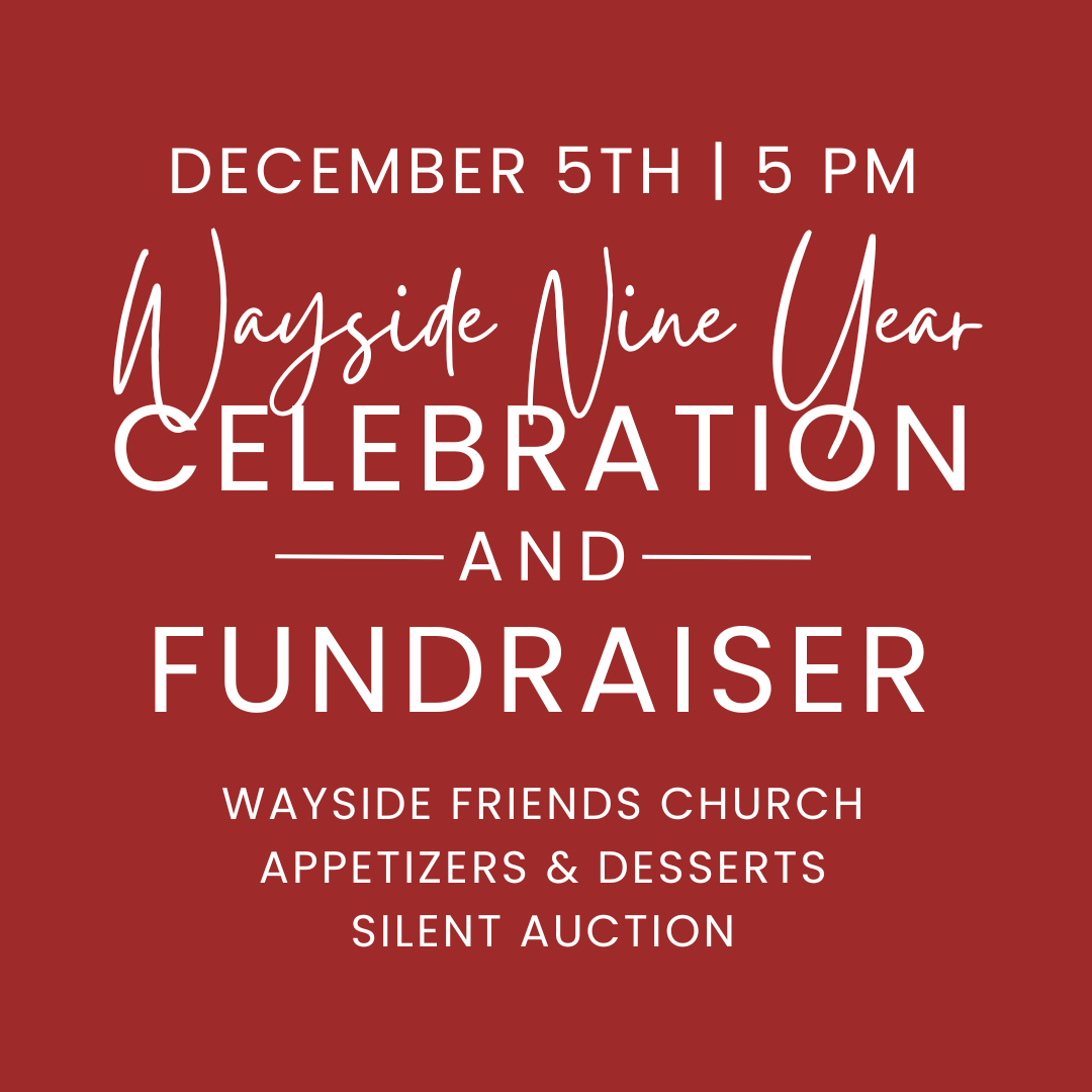 Wayside 9 Year Celebration + Fundraiser