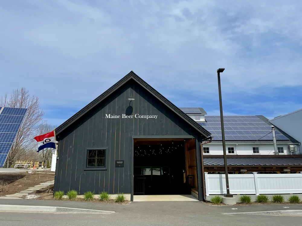 The front of Maine Beer Company building