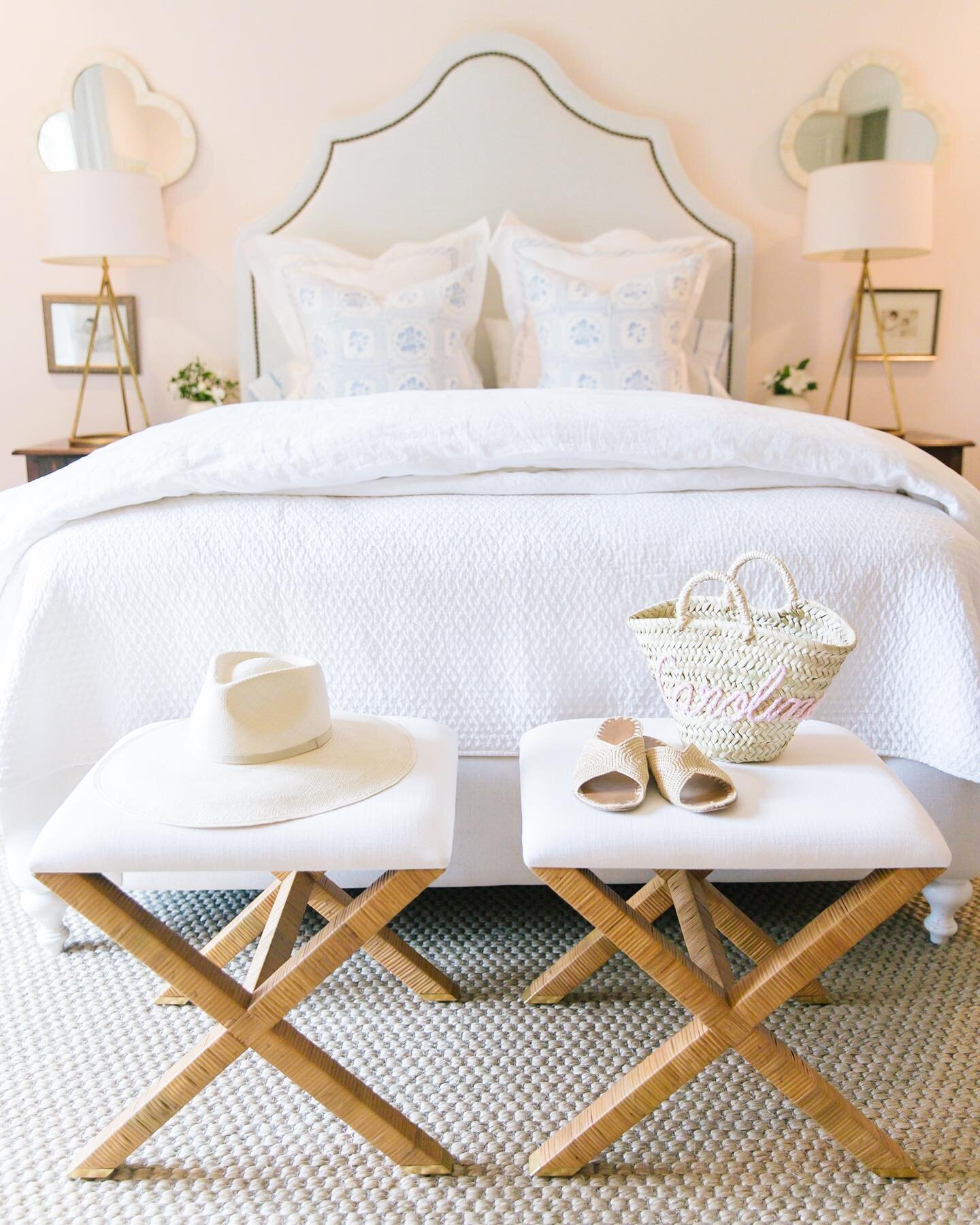 Bringing that sunny island feel into my Birmingham bedroom with a few pieces from @serenaandlily ☀️ Living in Palm Beach for two years now, I have a whole new appreciation for all things rattan and woven! I&rsquo;ve always loved incorporating woven a