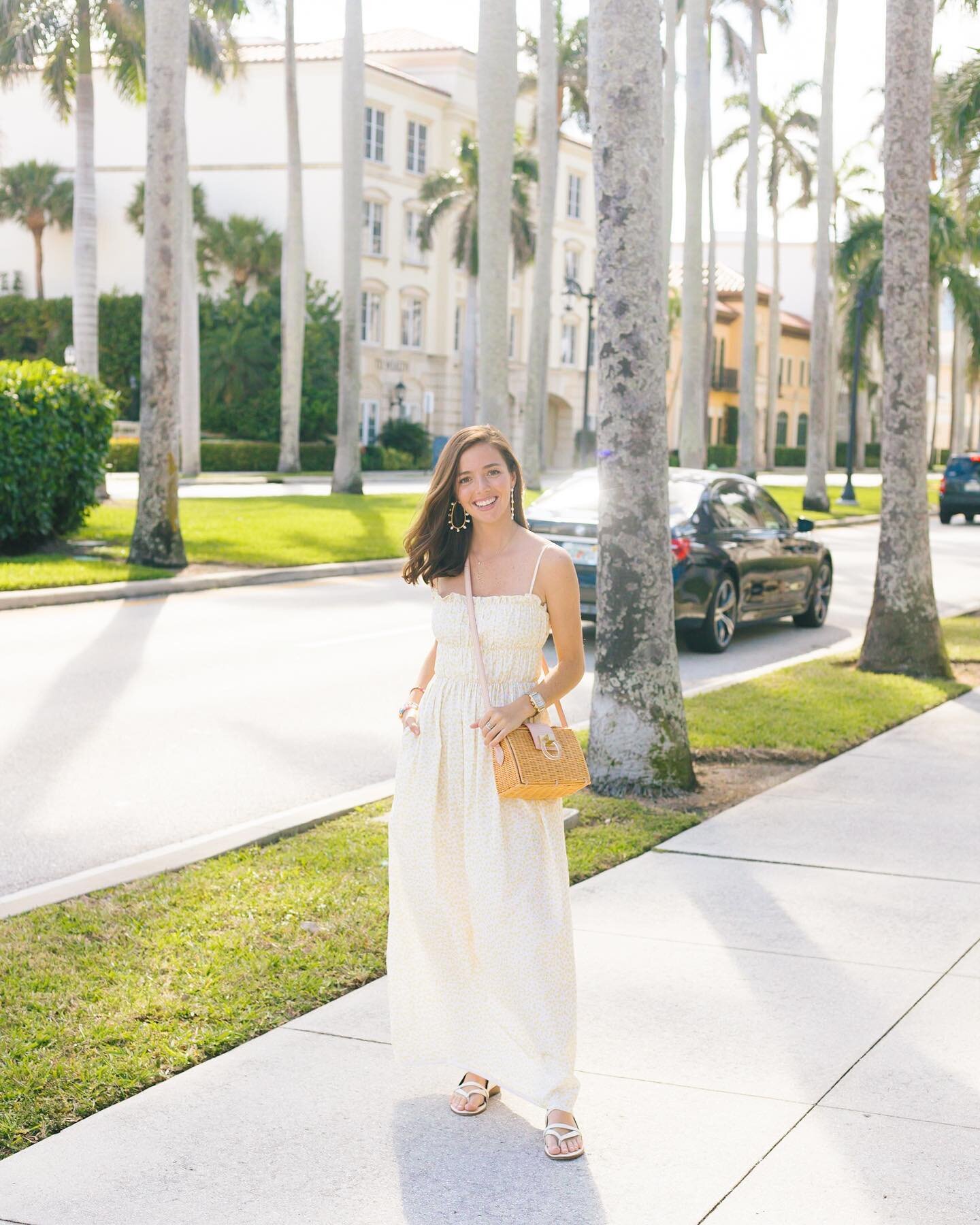 always sunny in Palm Beach ☀️ will be living in breezy cotton dresses like this one from @cocoshopwi all summer long! 🌴 // I&rsquo;ve been eyeing all the pretty new summer dresses arriving in stores lately and just linked 12 of my favorites in the @