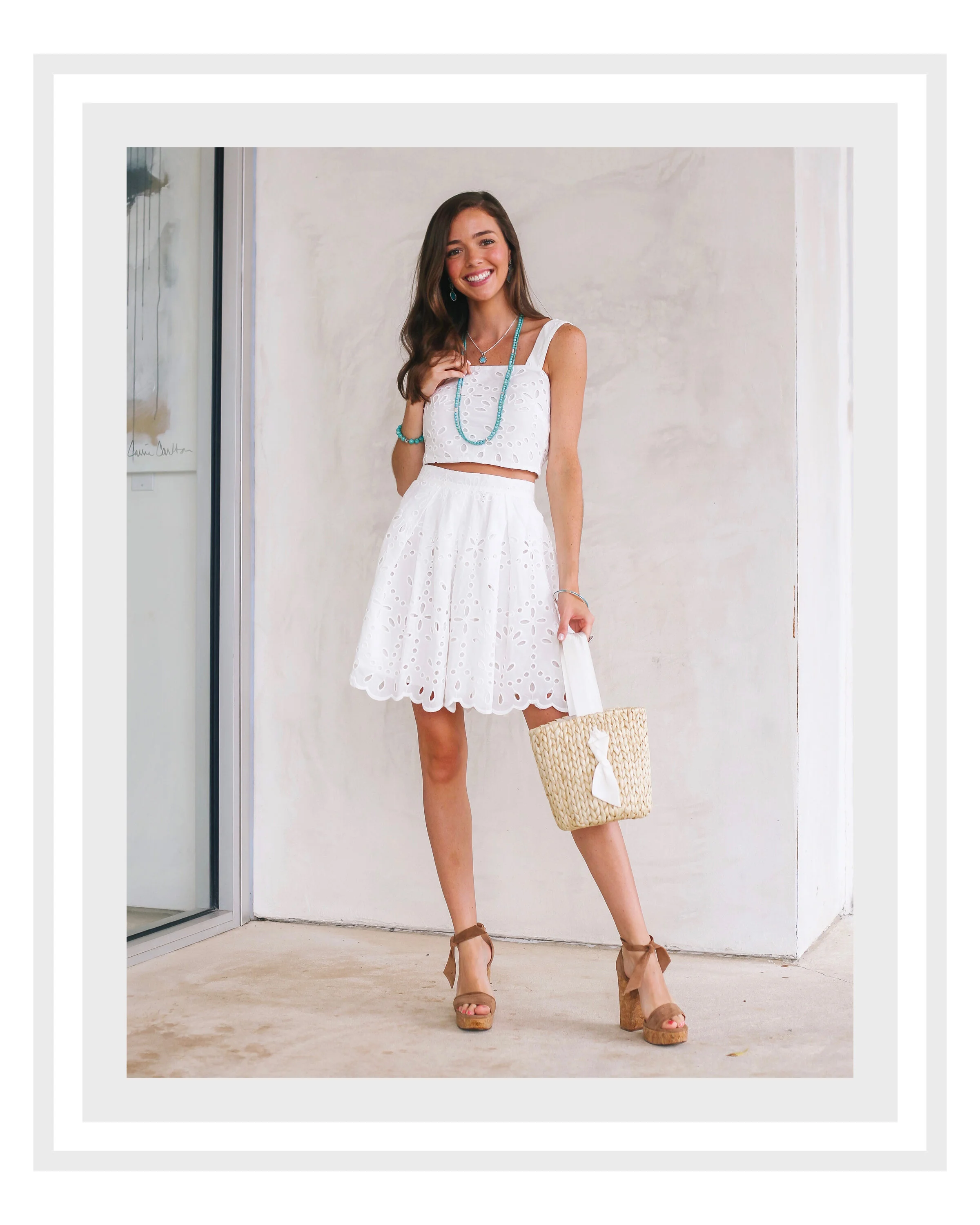 Turquoise and White feat. LAGOS Jewelry