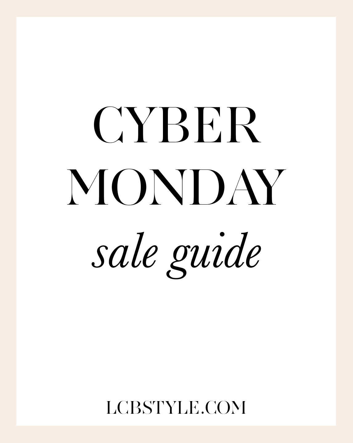 Cyber Monday Sale Guide