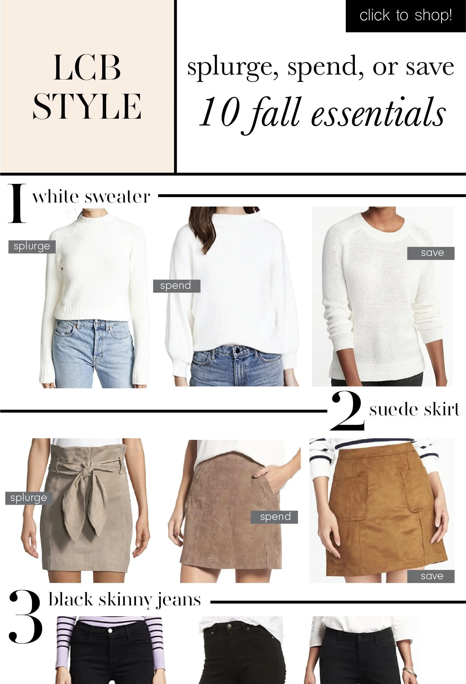 Splurge, Spend, or Save: 10 Fall Essentials