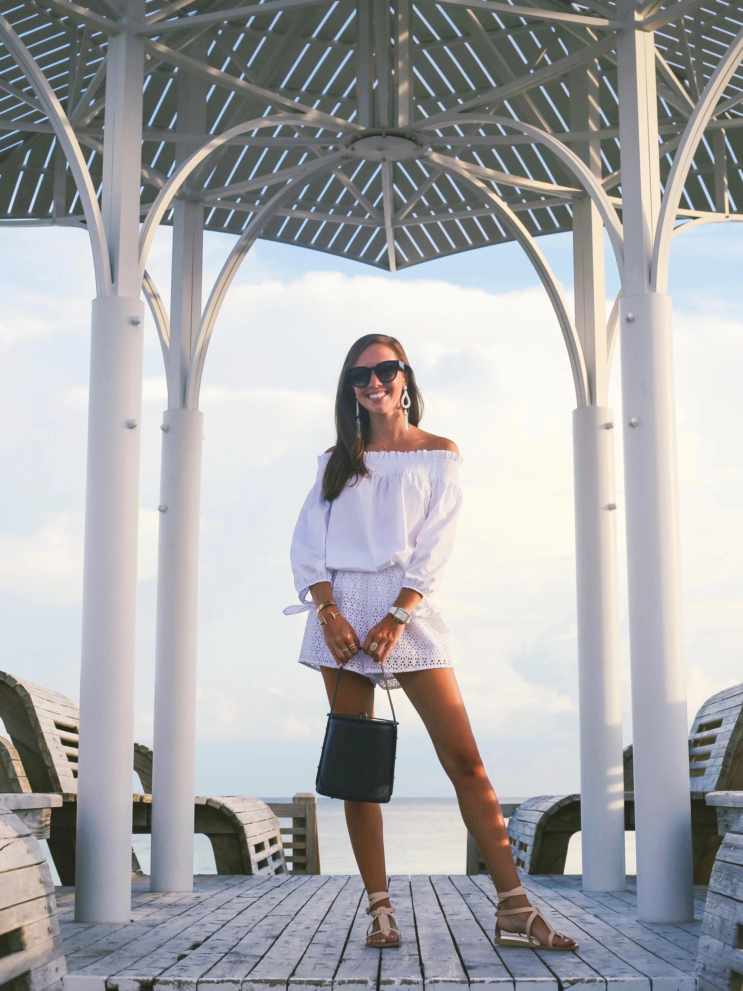 White on White Beach Night