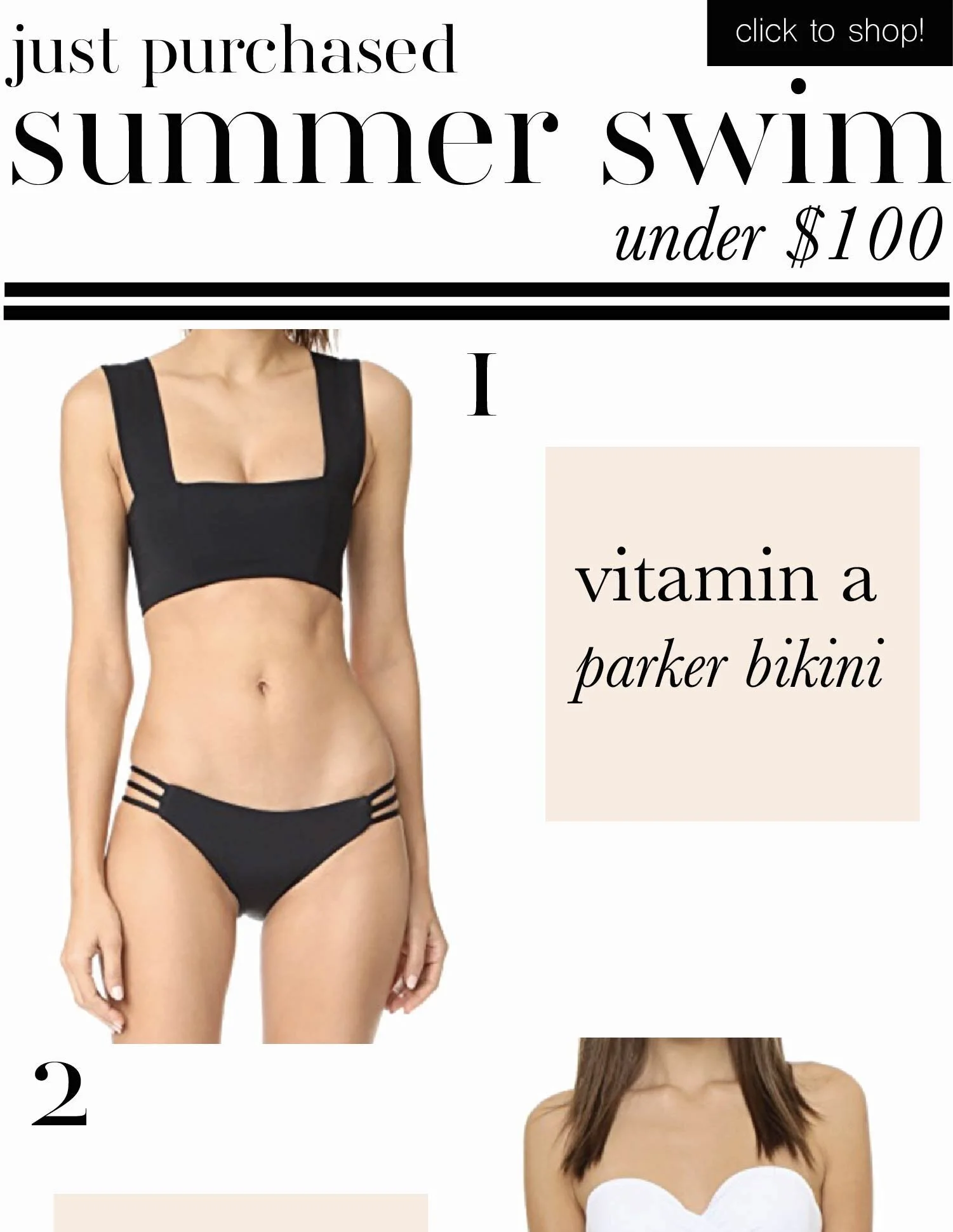 Just Purchased: Summer Swim Under $100