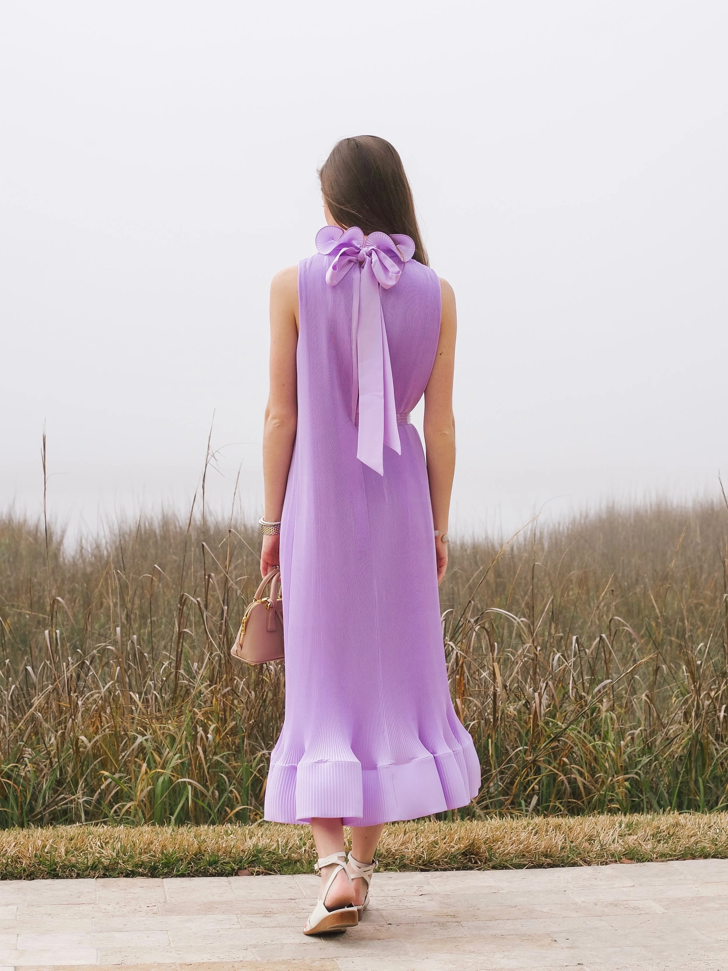 HOT Maxi Dress Tibi Pleated Short Sleeveless Dress Tibi Pleated