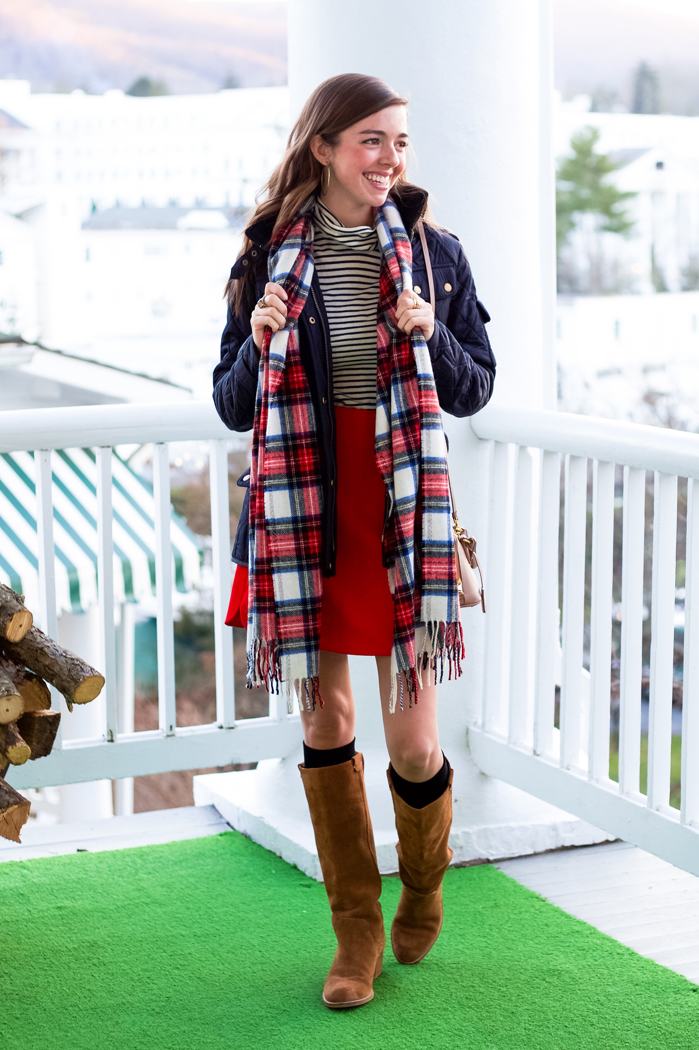 fashion blogger lcb style greenbrier resort christmas barbour international jacket (8 of 32).jpg