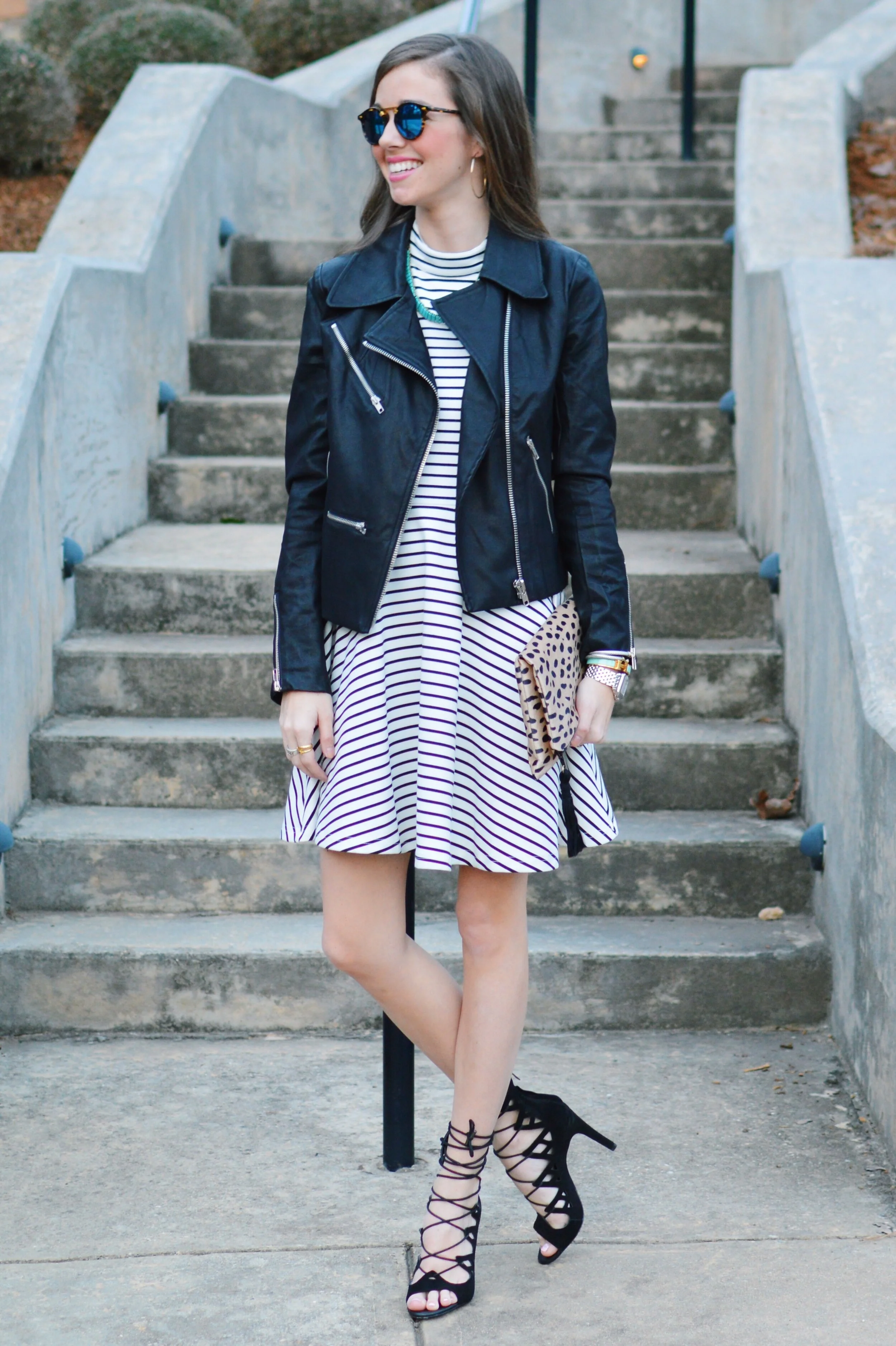 Stripes + Leather