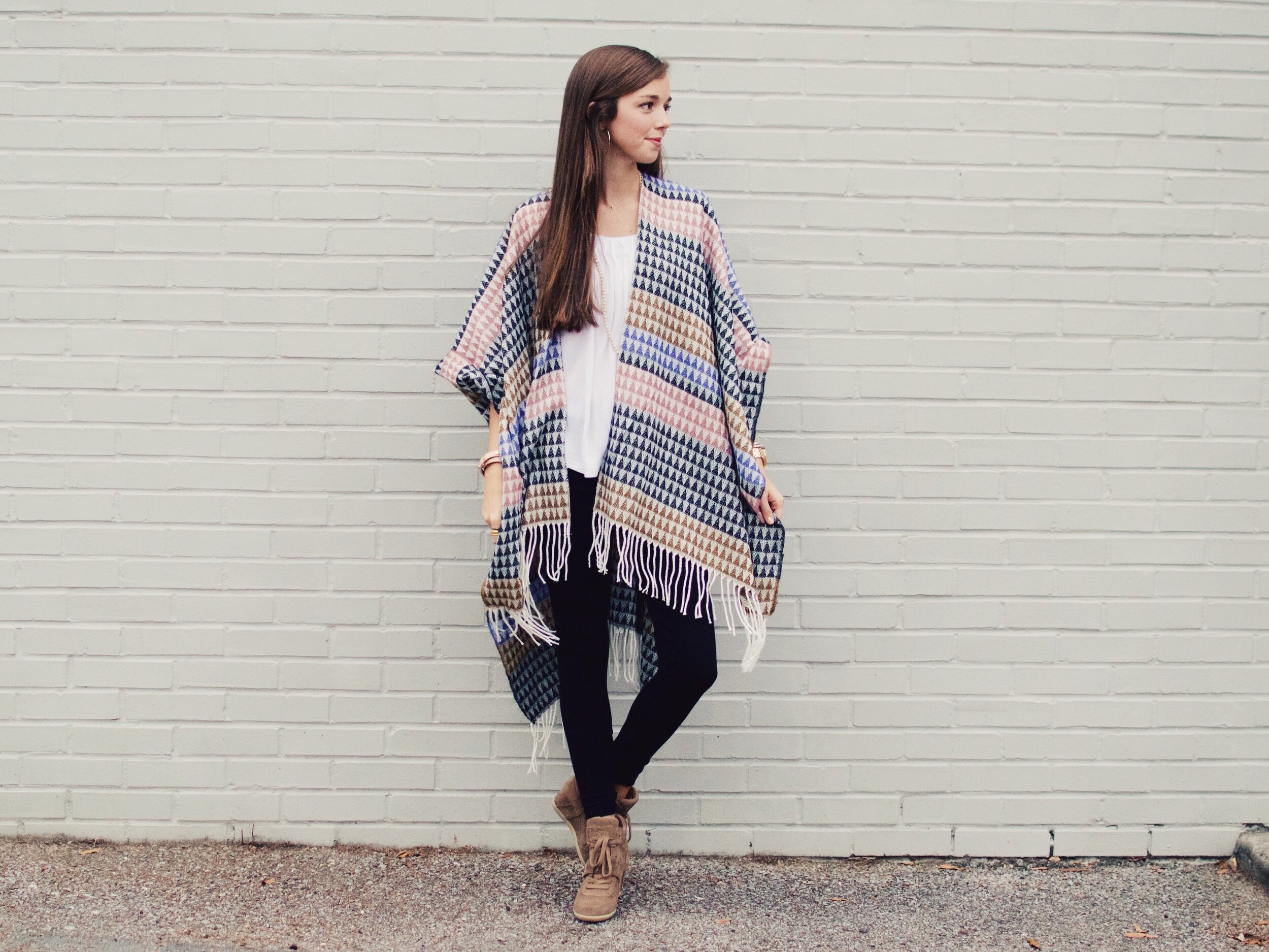 Printed Poncho