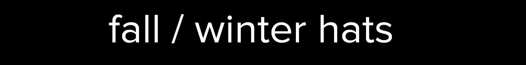 Fall / Winter Hats