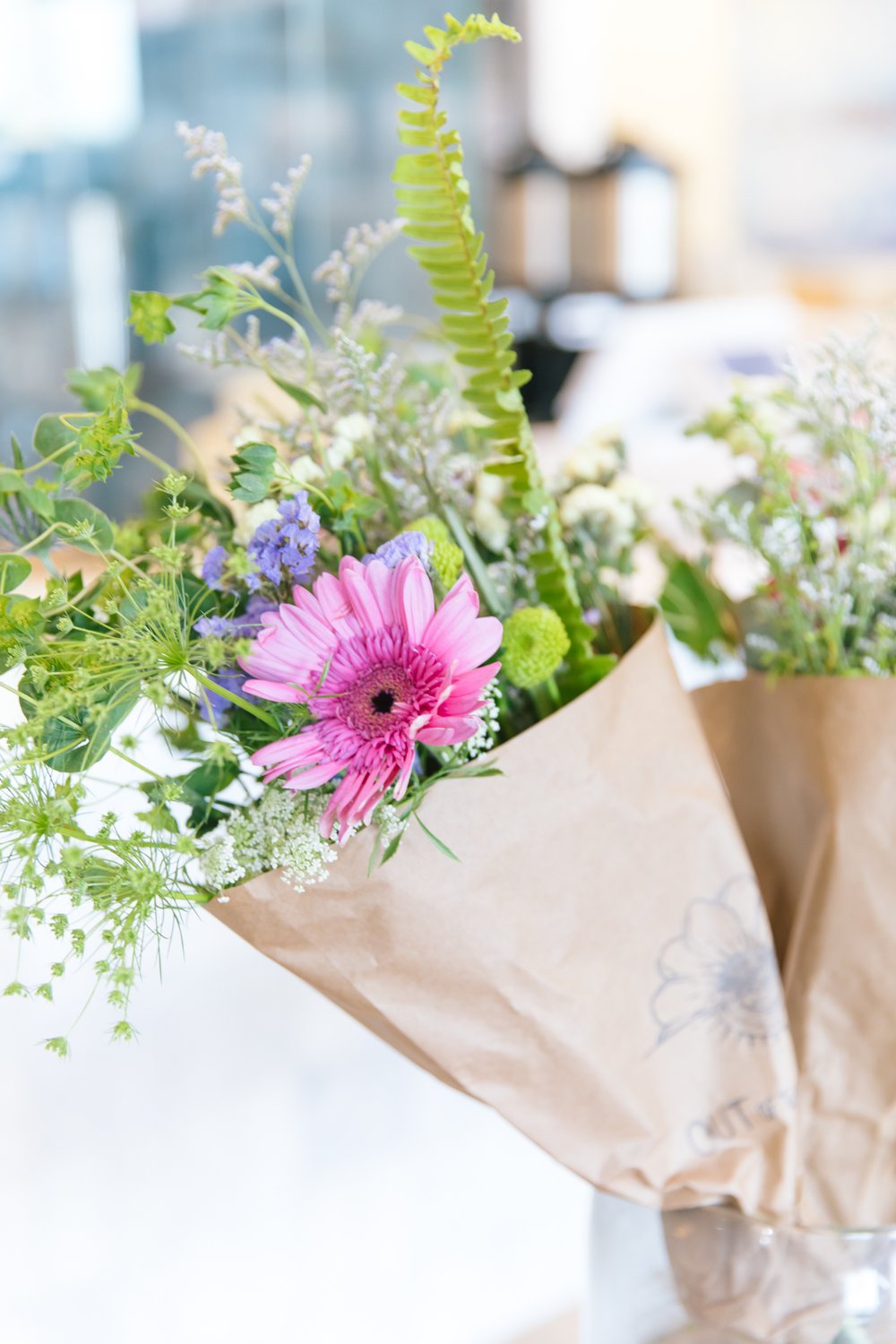 Fresh flowers at Cafe Eugenia