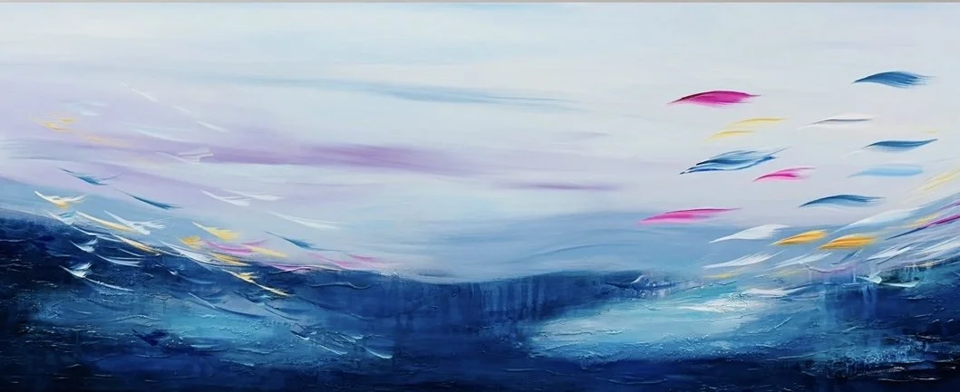 Ocean Secret |24x60| original Abstract Landscape — Maryam