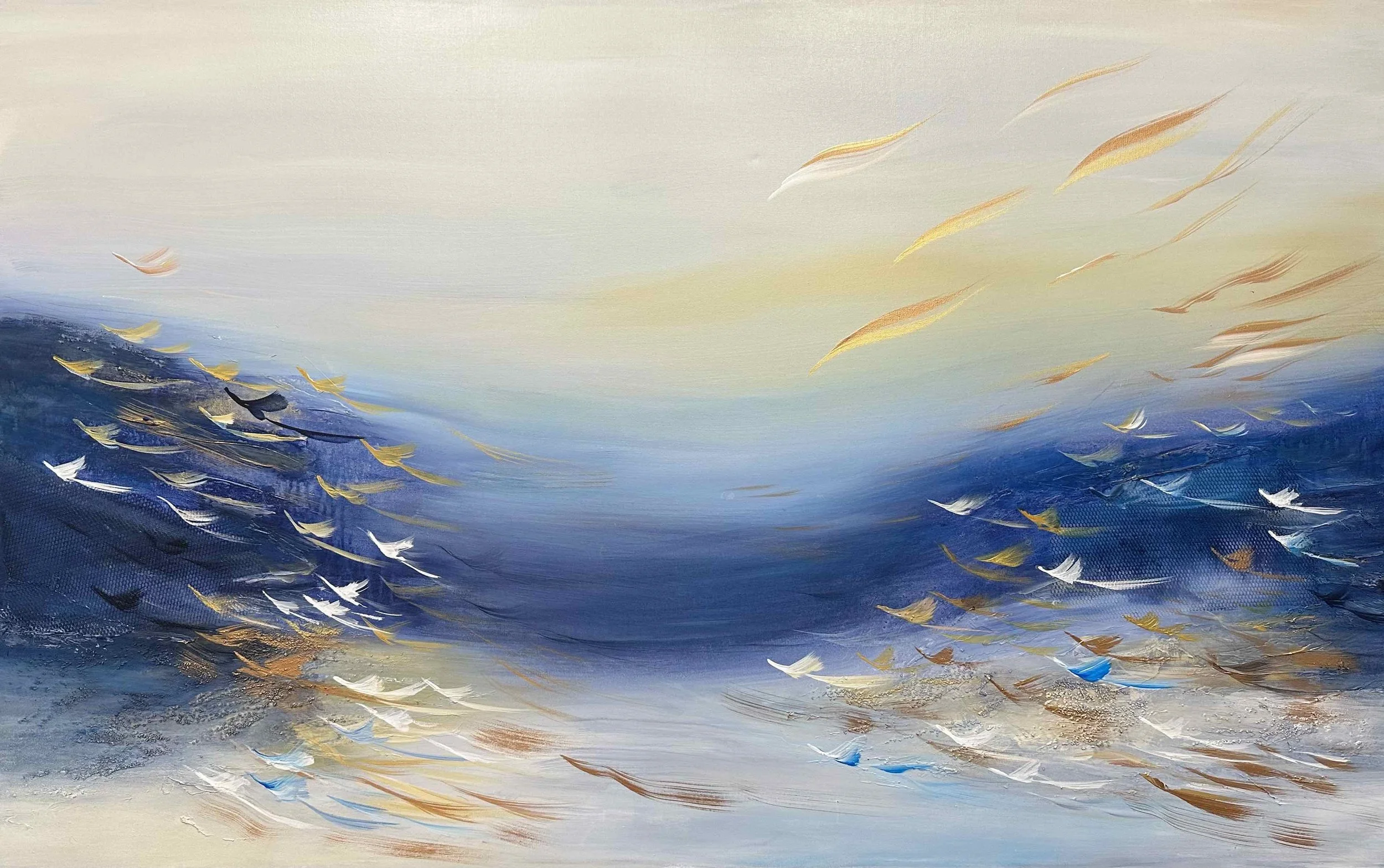 Sea Levels [30x48] Original Abstract Artwork