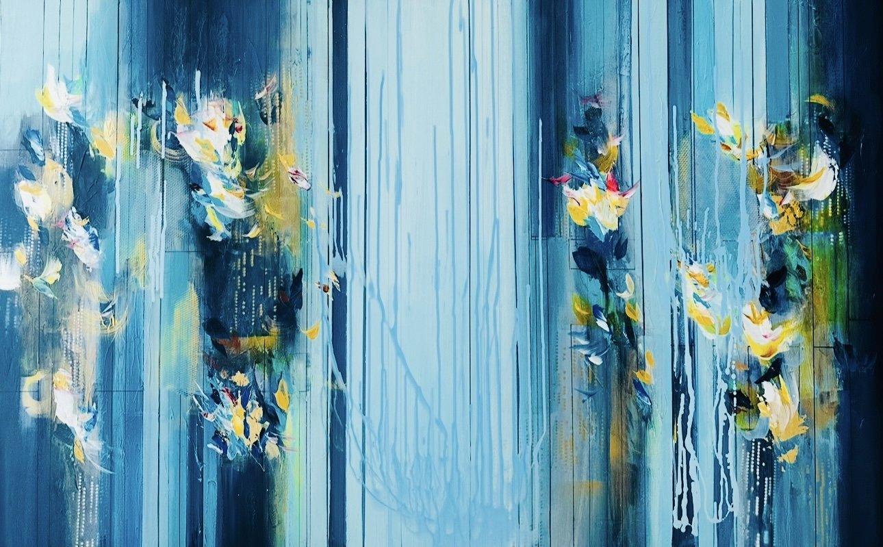 Heart Of Gold |30x48| Original Abstract Artwork