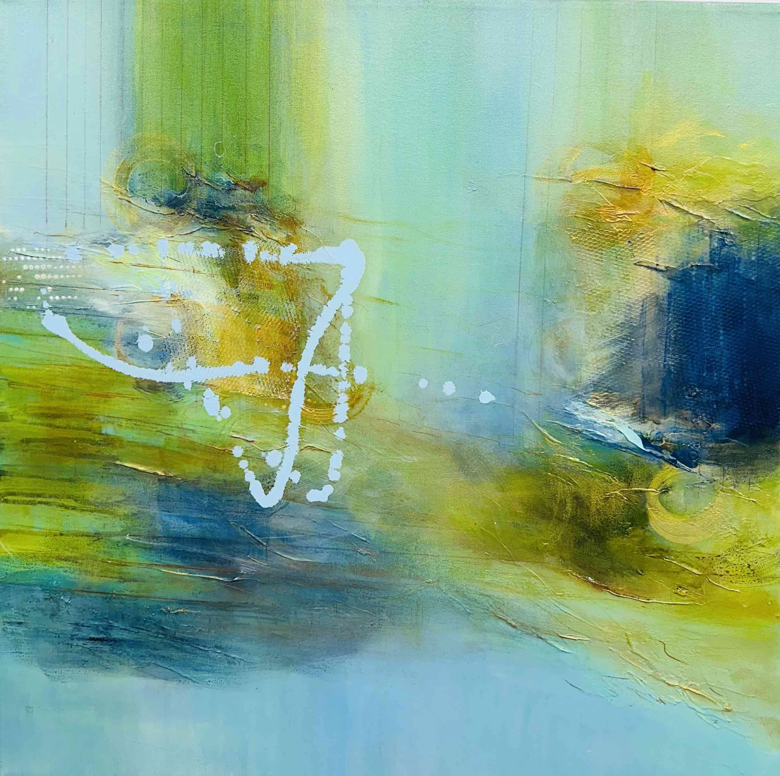 Wedding Rings |24x24| Original Abstract Artwork