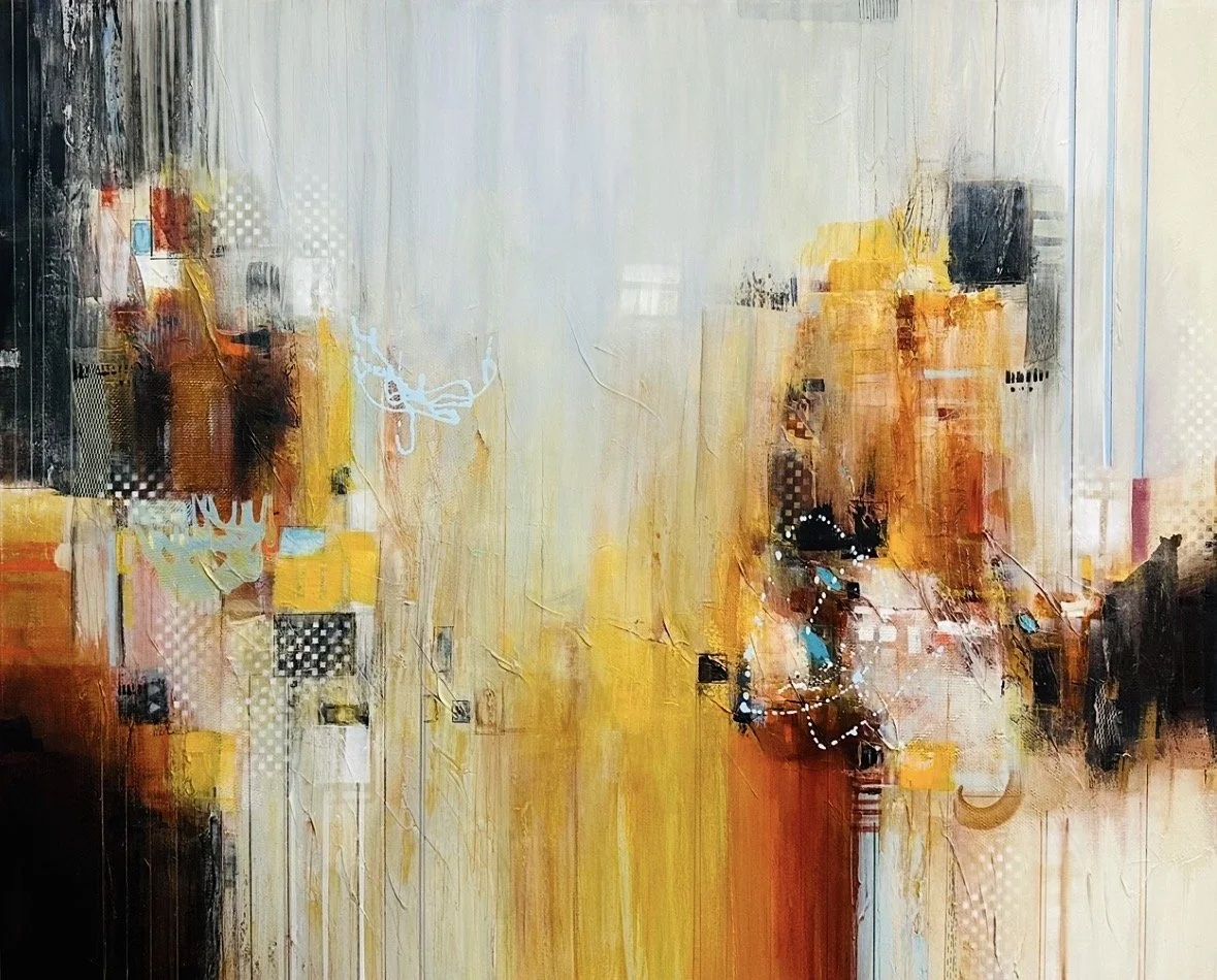 Dotted Heart |40x48| Original Abstract Artwork