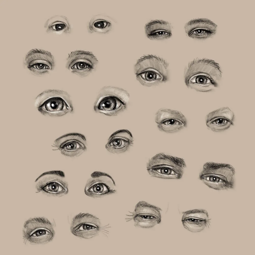 Different human eyes