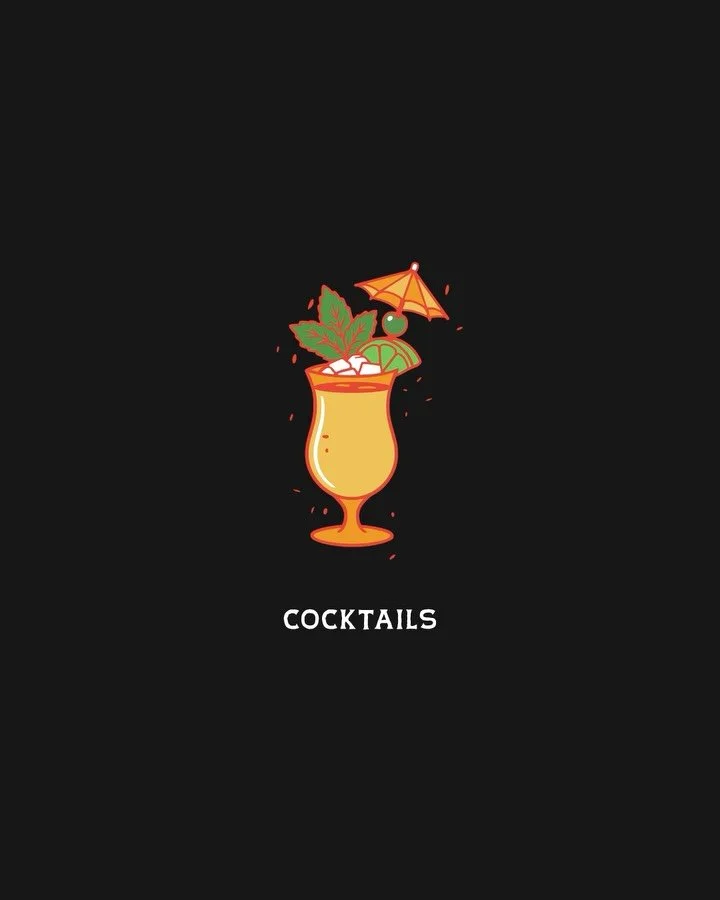 A first look at The Cure Edgewater
A friendly satanic tiki bar built around devils, skulls, tiki mugs, flames and vintage satanic weirdness. Custom logos, icons and illustration designed to run across menus, merch, signage, socials and all the other 