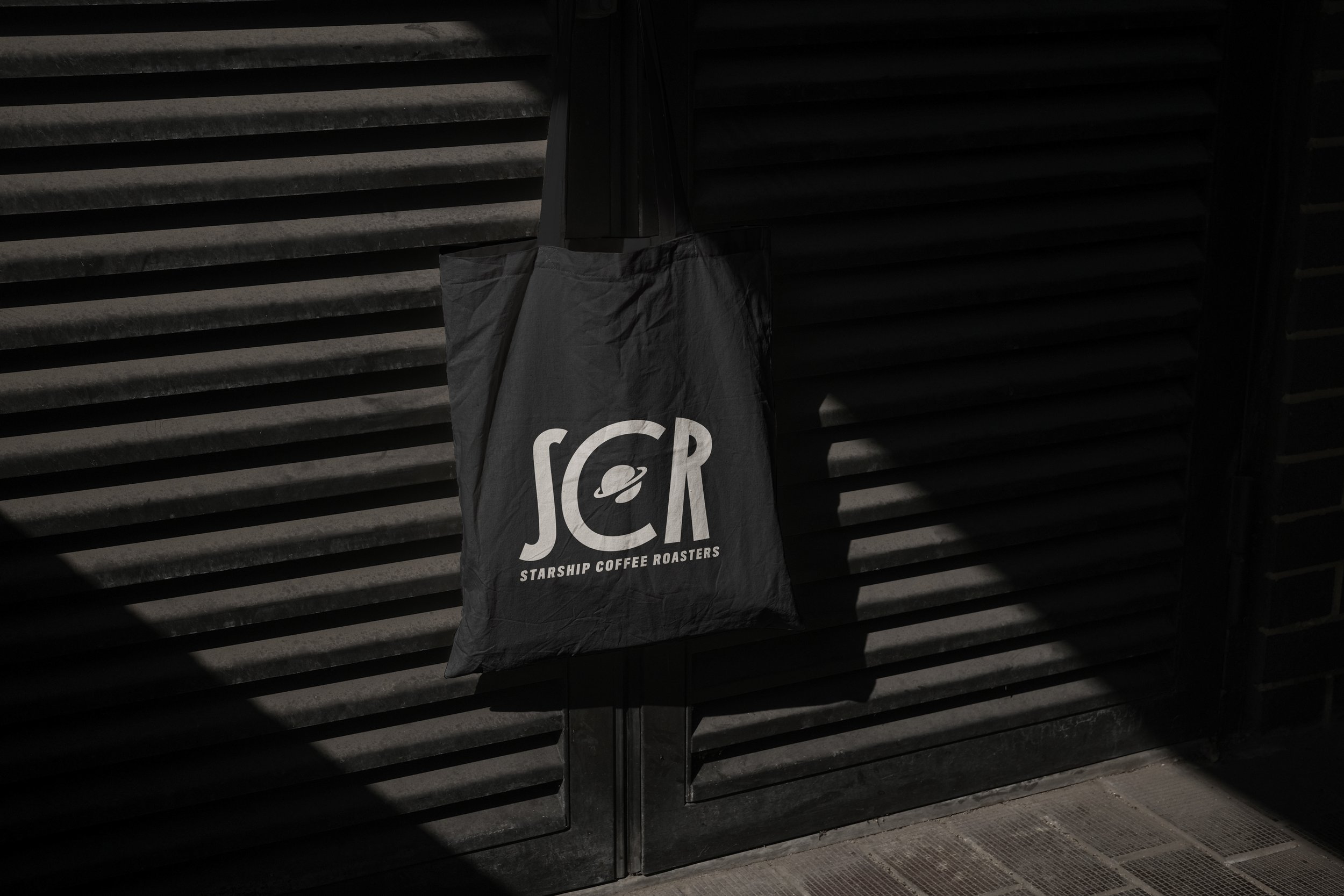 Tote bag and Branding by created by South for Starship Coffee
