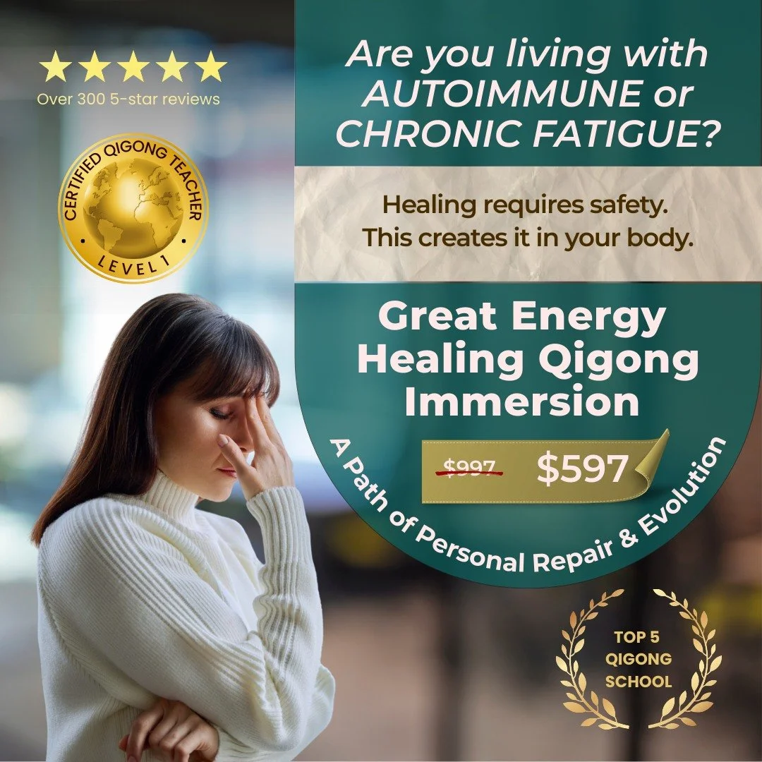 🌿 What if healing could feel gentle, safe, and deeply restorative?
✨ Join us for the Great Energy Healing Qigong Immersion - starting September 27, 2025 ✨

A Path of Personal Repair &amp; Renewal.
If you&rsquo;ve been living with the invisible weigh