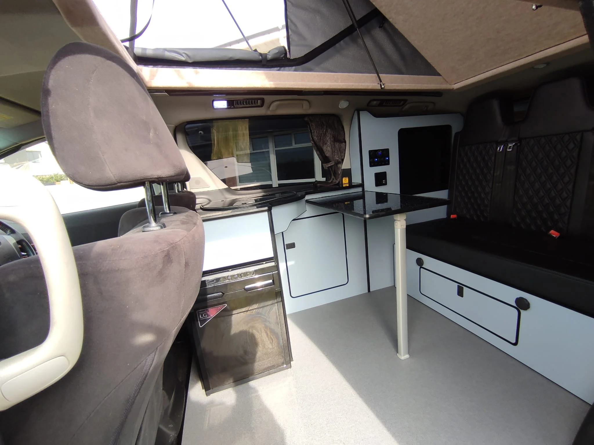 3 Seater Light Blue Conversion