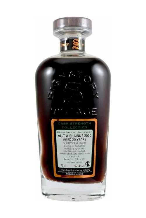 Signatory Vintage Allt-a-Bhainne 20yo, Cask Strength, 2000