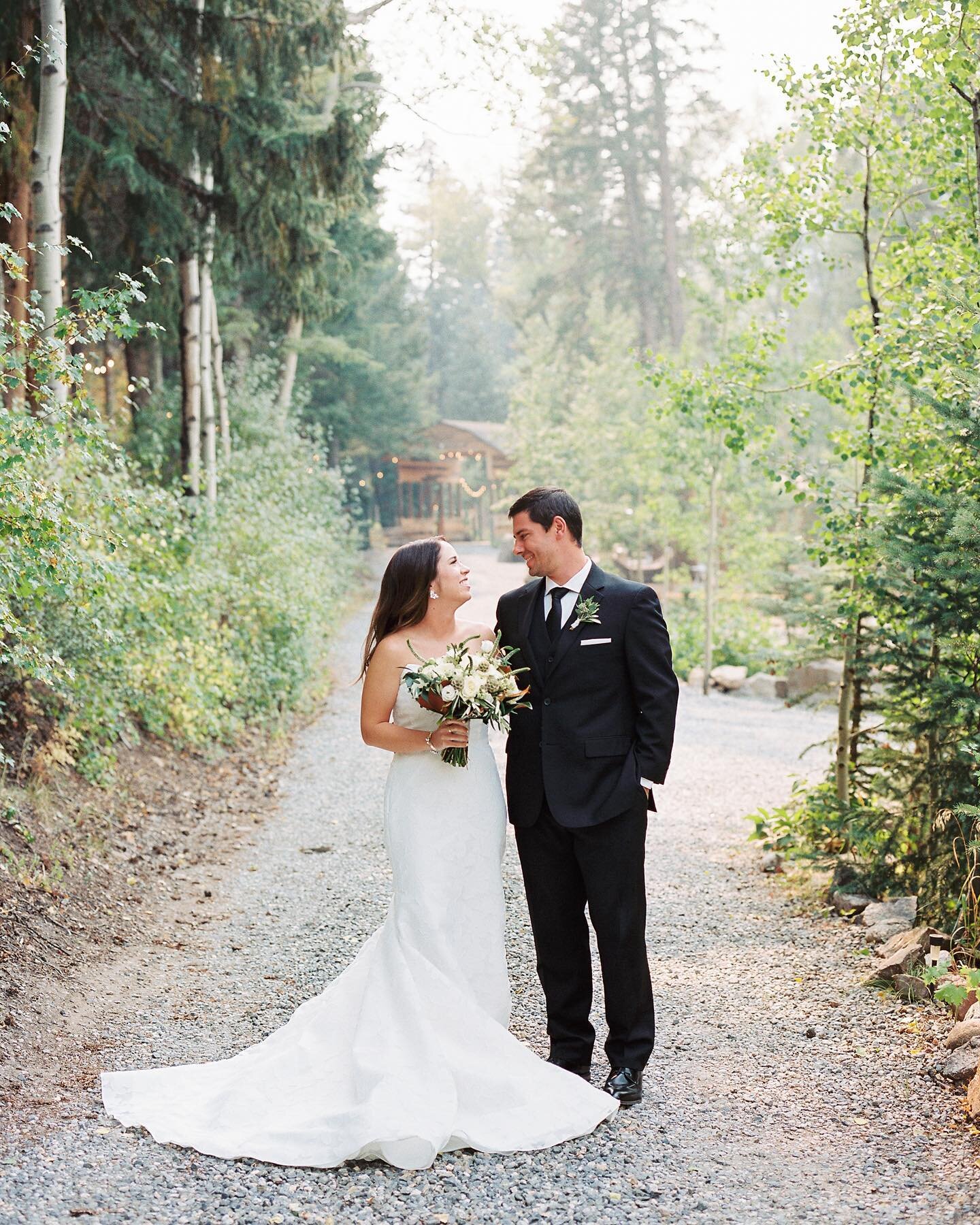 Lara and Garret&rsquo;s wedding in Idaho Springs last summer. So much goodness.  Venue: @blackstoneriversranch | Planner: @awevents.colorado | Florals: @petalandbean | Catering: @biscuitsandberries | Video: @filmsaboutlove | Film Processing: @thefind