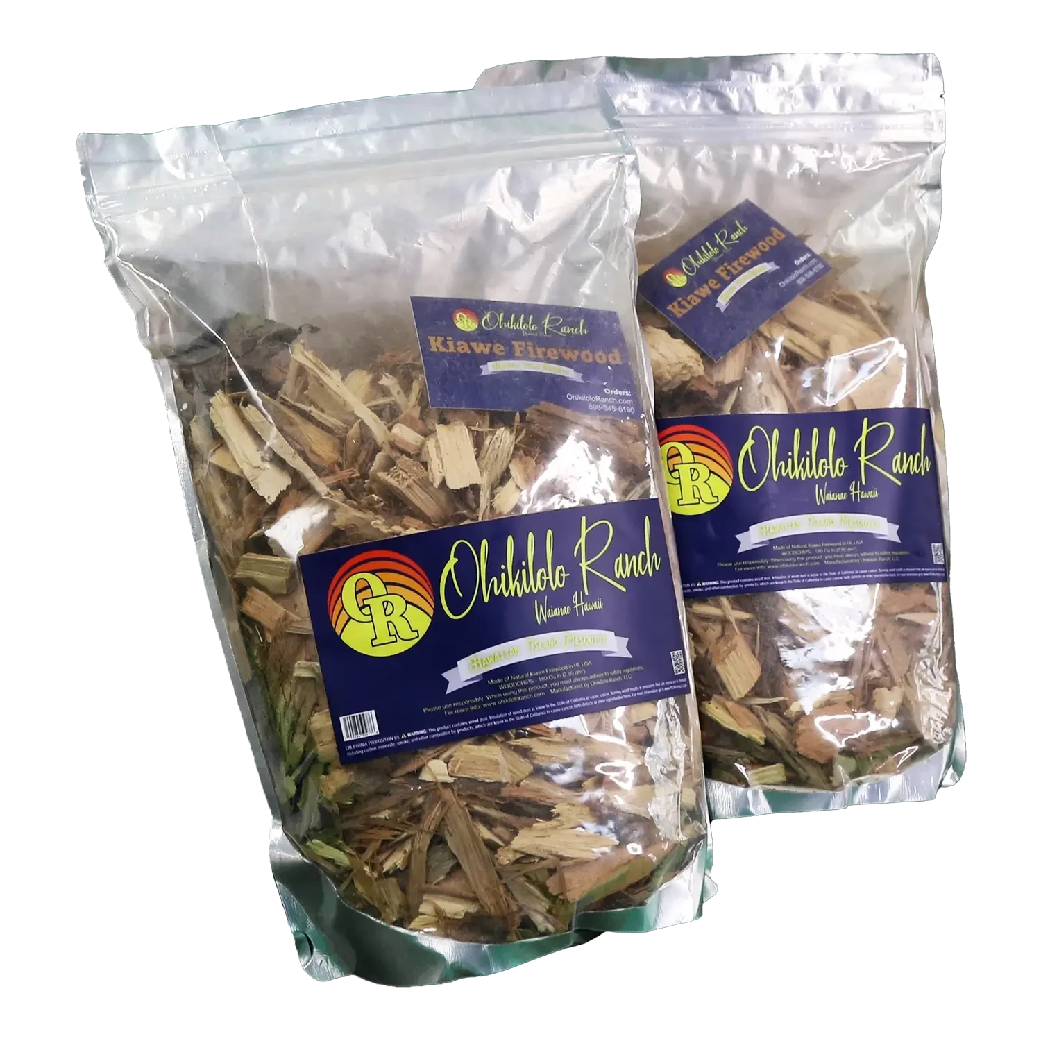 2 Pack - Kiawe Wood Chips Box (Shipped)