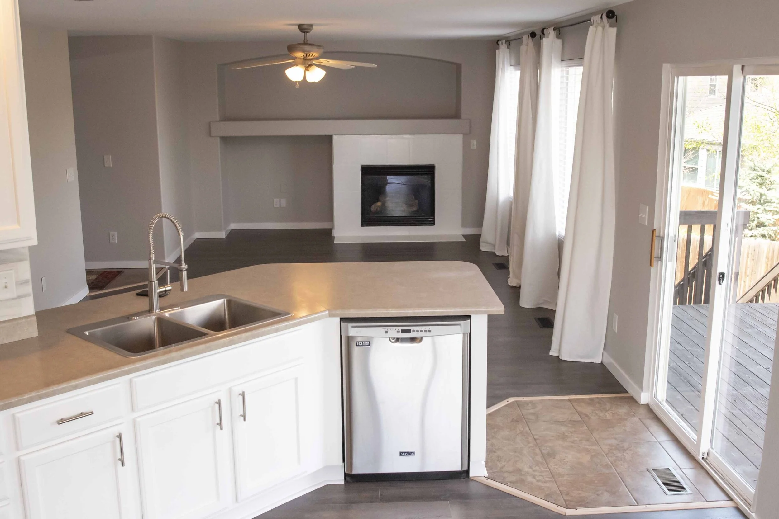 Kitchen to Family Room