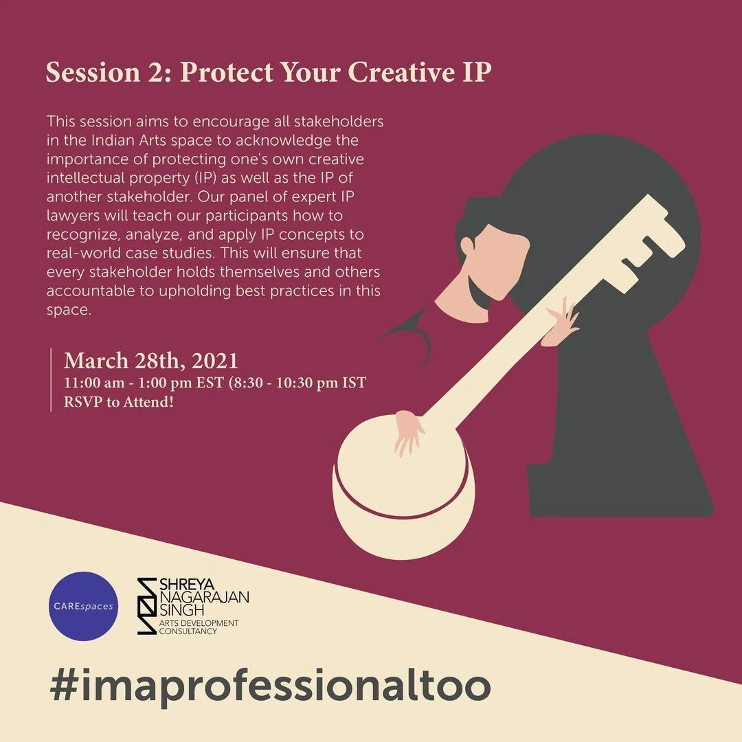 SESSION 2 of #imaprofessionaltoo IS HERE!! 

With each of our sessions, we will be identifying different aspects of professional conduct. In Session 2 we will be talking about conduct as it pertains to PROTECTING and RESPECTING creative Intellectual 